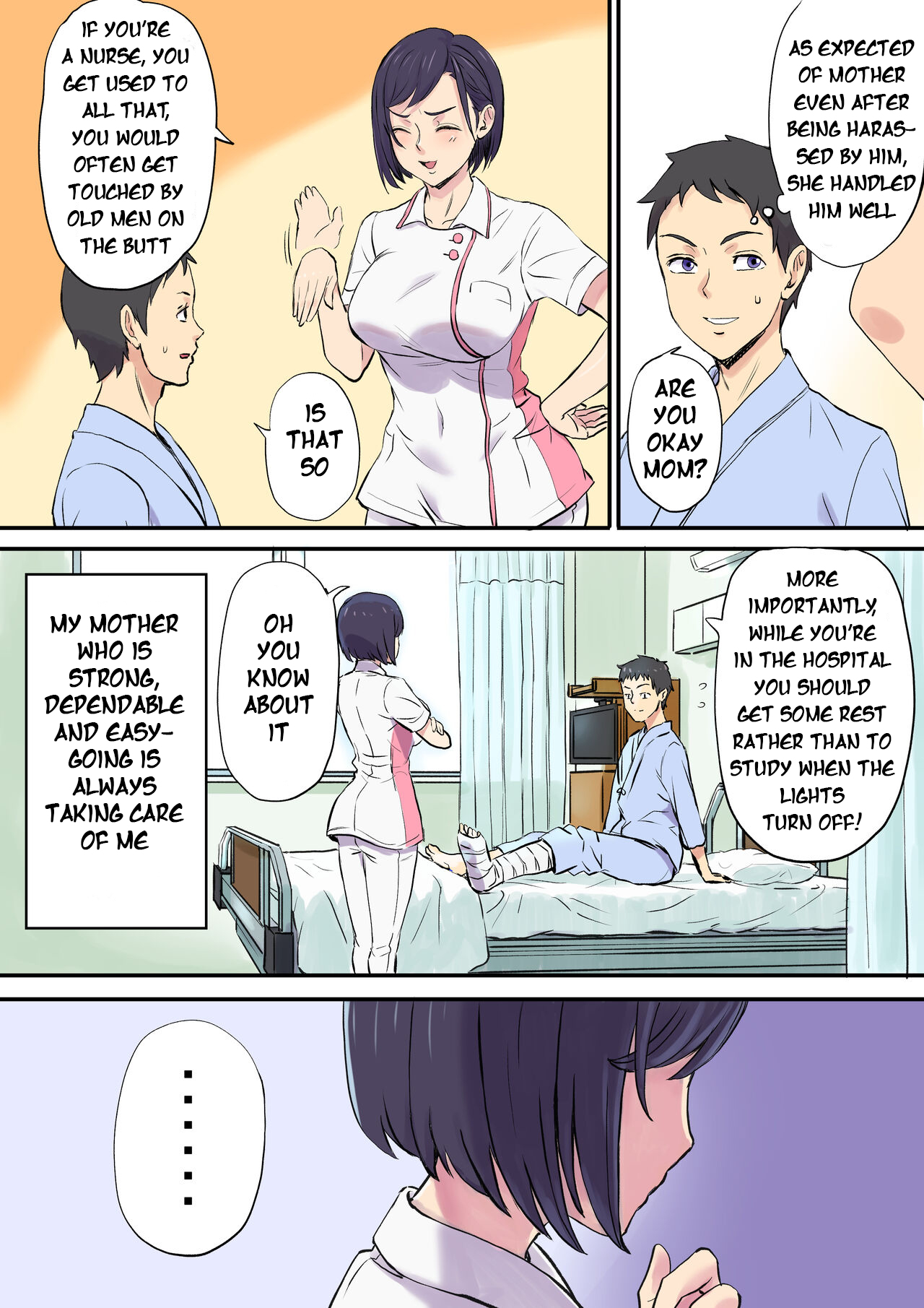 Tonari no Bed de Netorareru Kangoshi Jukubo | Milf Nurse Cuckolded on the bed next door page 7 full