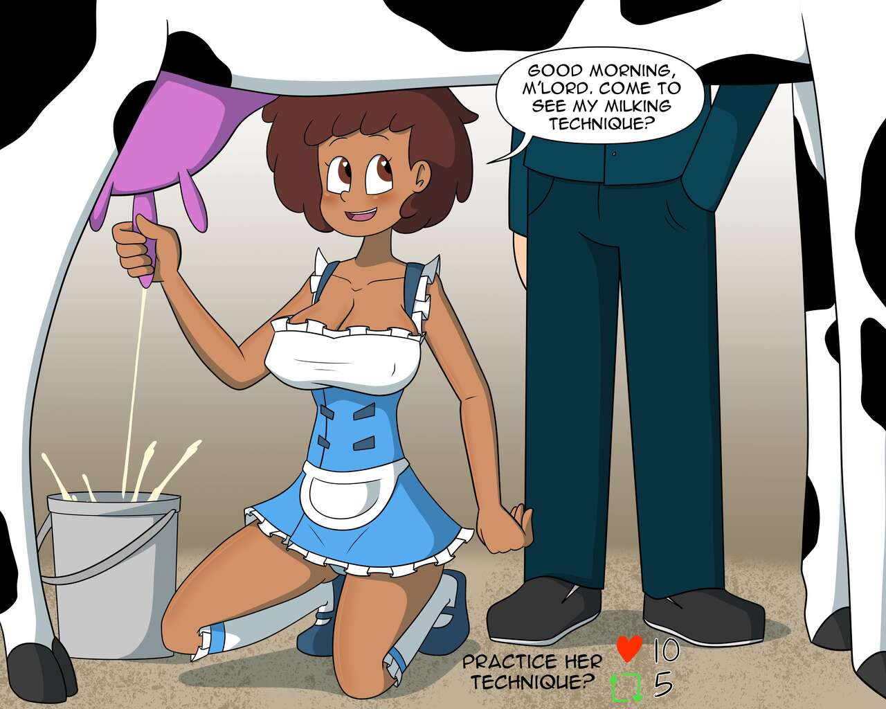 Anne the Milk Maid game page 1 full
