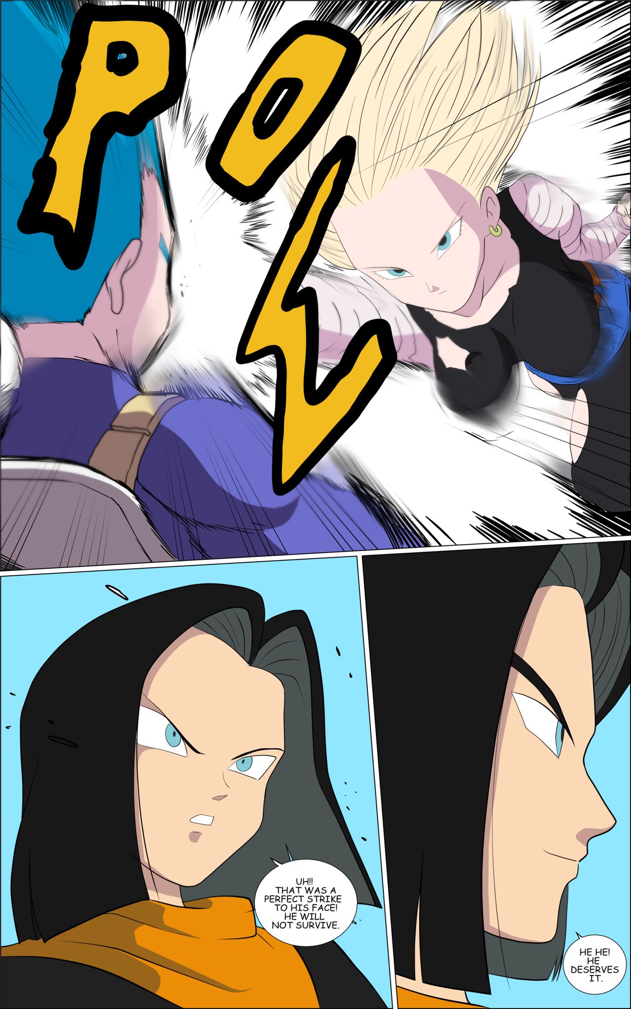 Vegeta VS Android 18 page 10 full