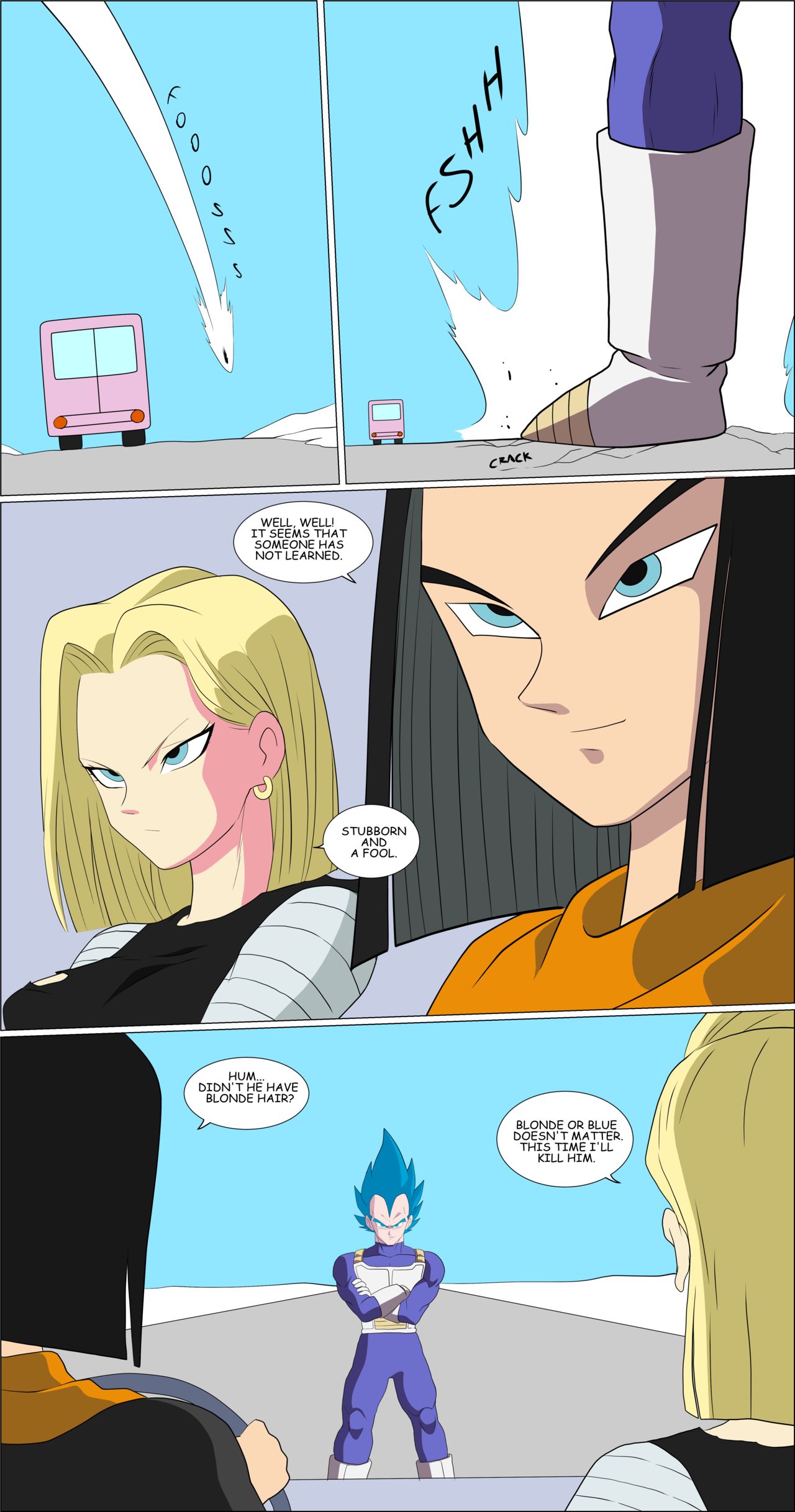 Vegeta VS Android 18 page 7 full