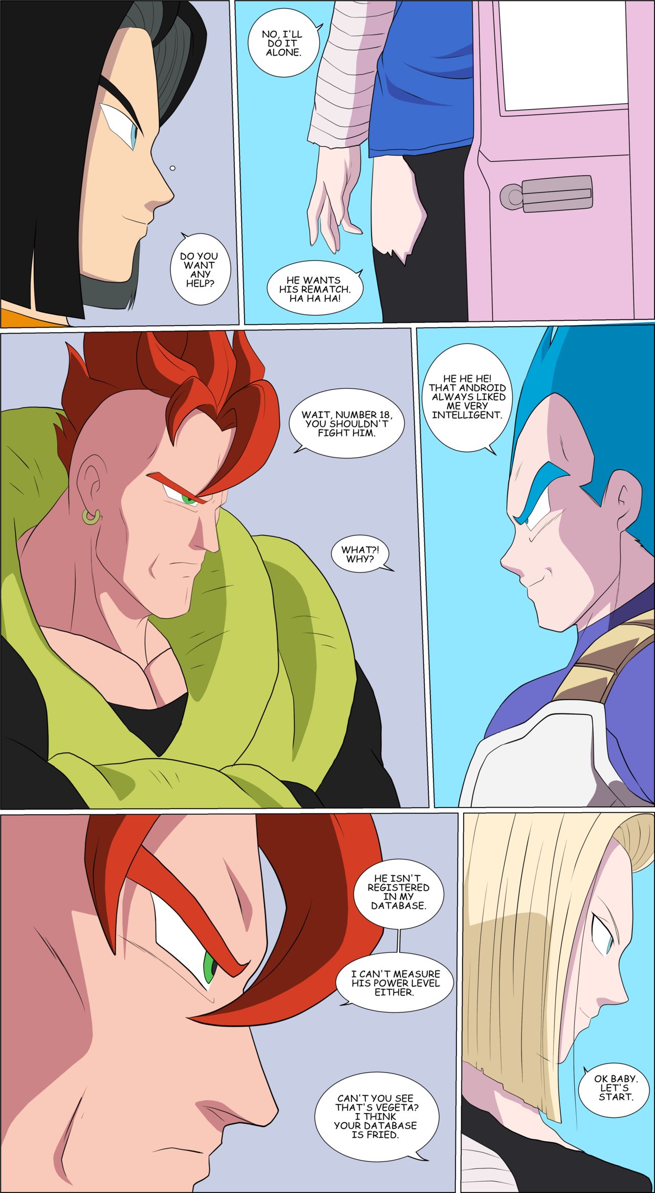 Vegeta VS Android 18 page 8 full