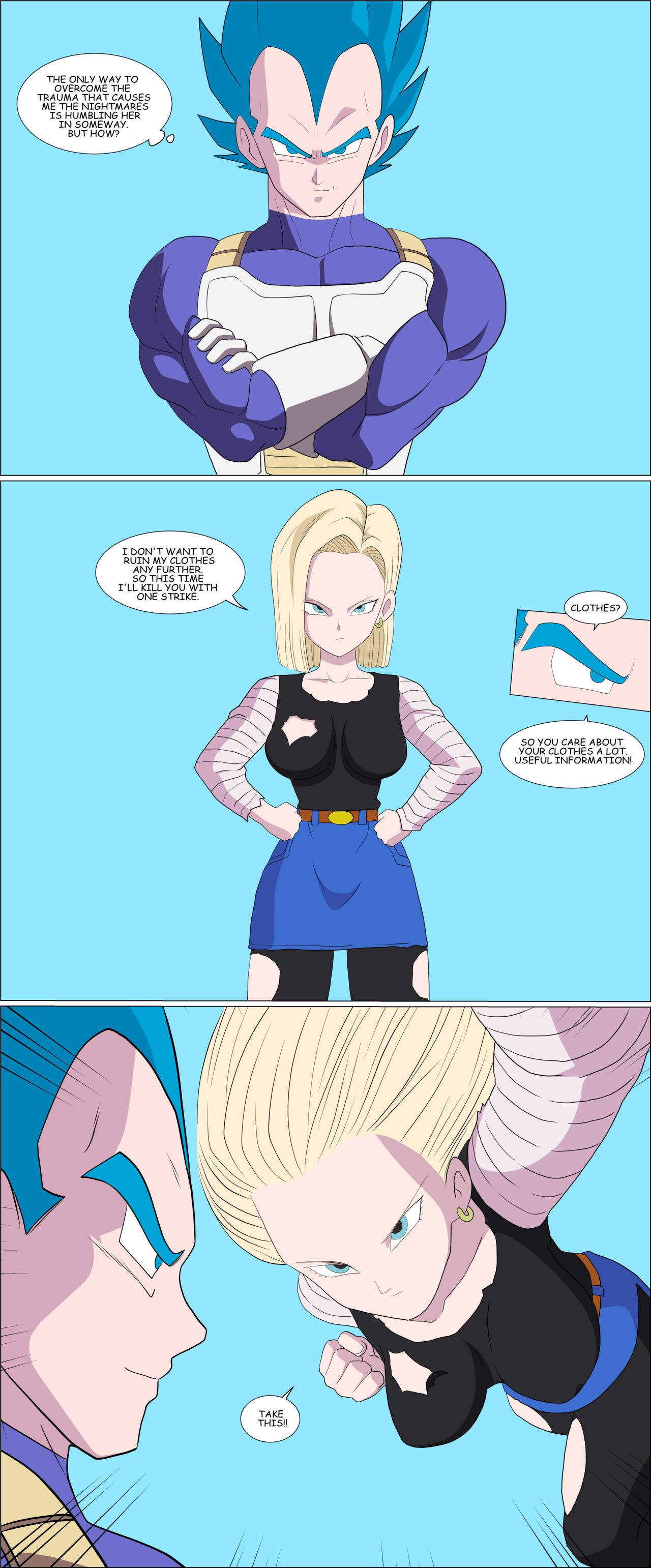 Vegeta VS Android 18 page 9 full