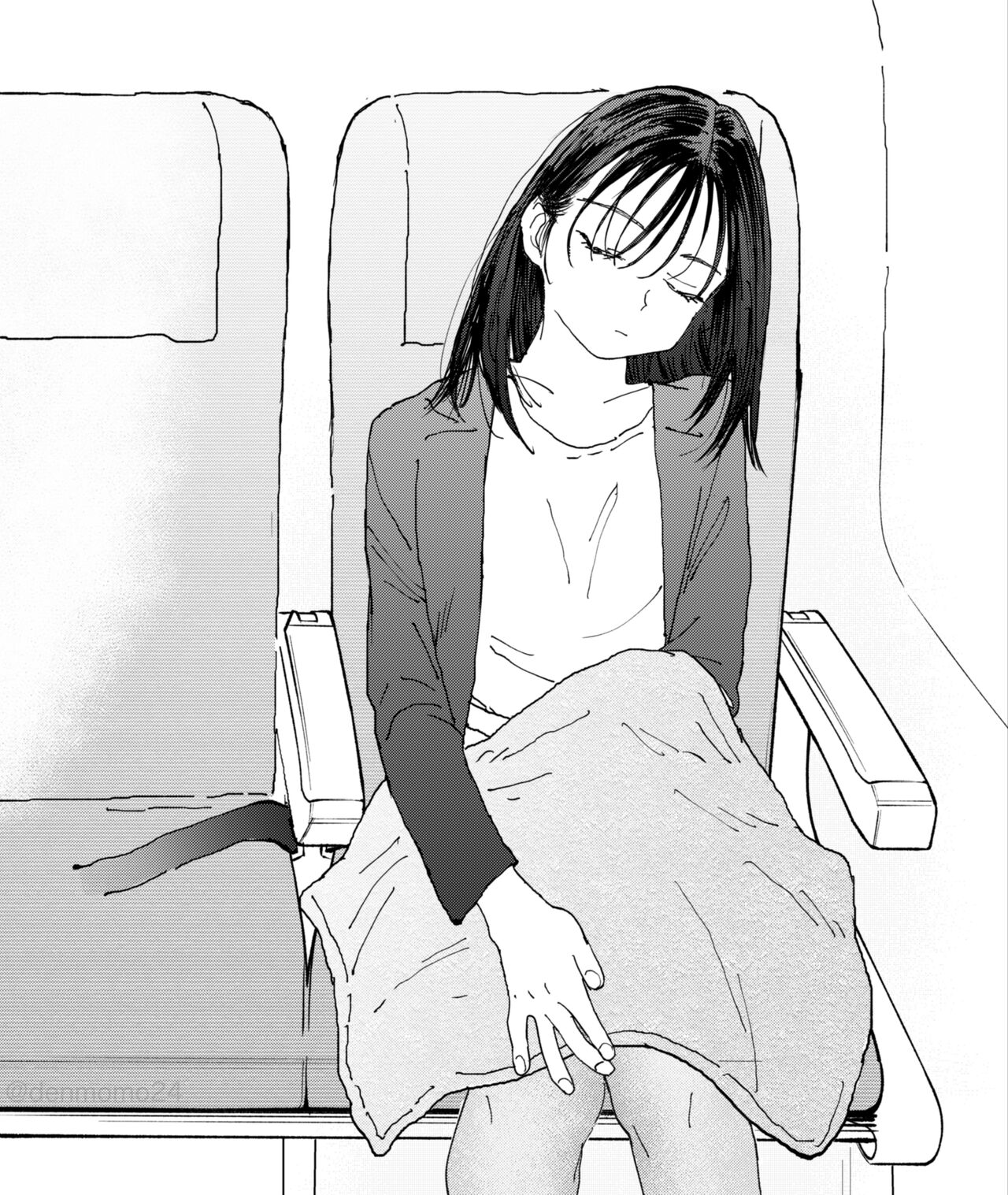 Muramura OL-san wa Hikouki no Naka demo Seiyoku o Mitashitai | 발정난 OL은 비행기 안에서도 성욕을 채우고 싶다 page 2 full