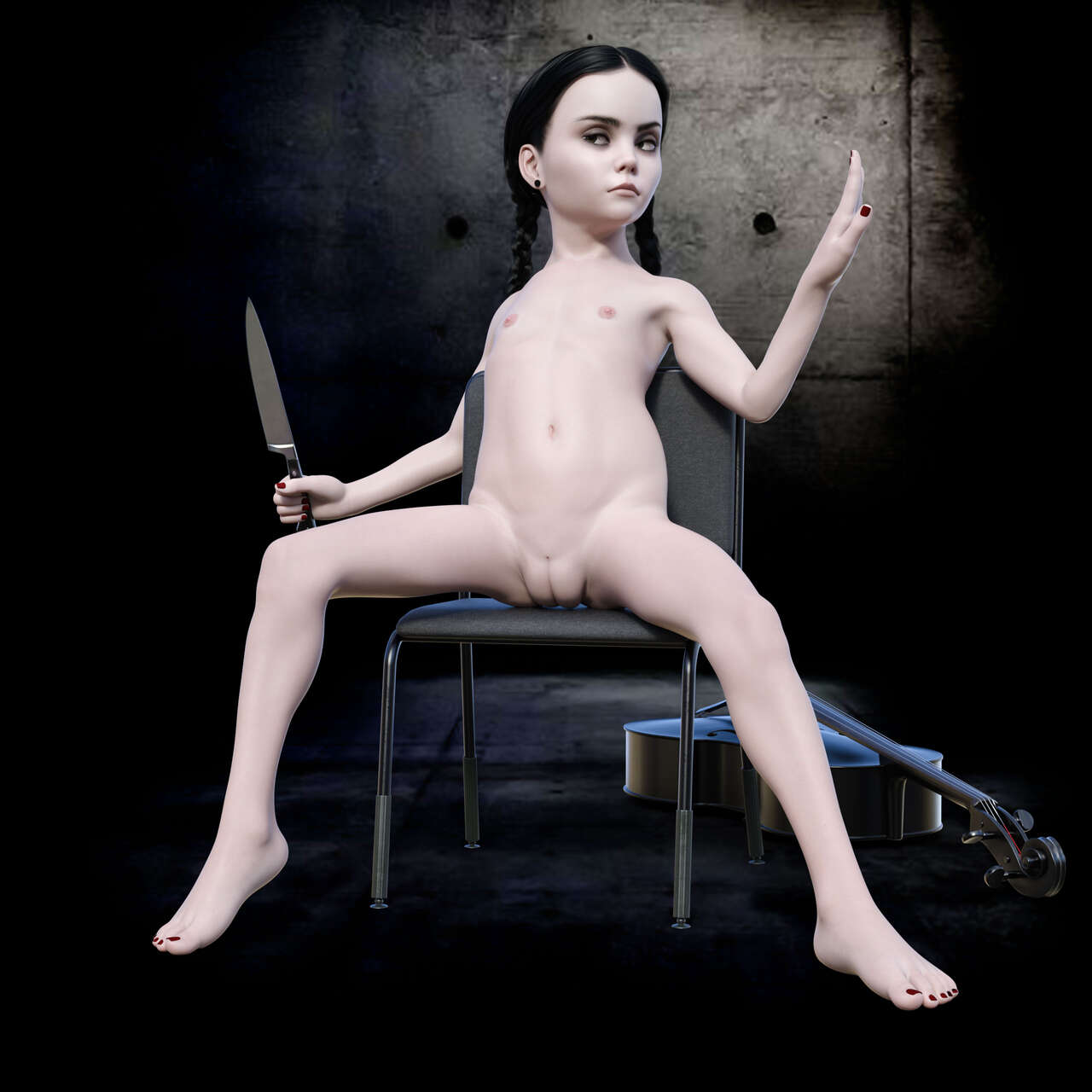 My Wednesday Addams 3D page 3 full