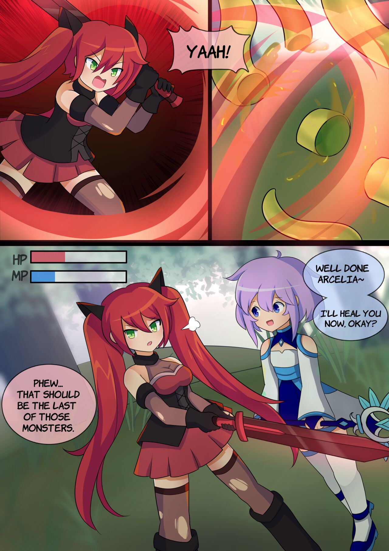 Femboy Mage Espen VS Suction Worm page 2 full