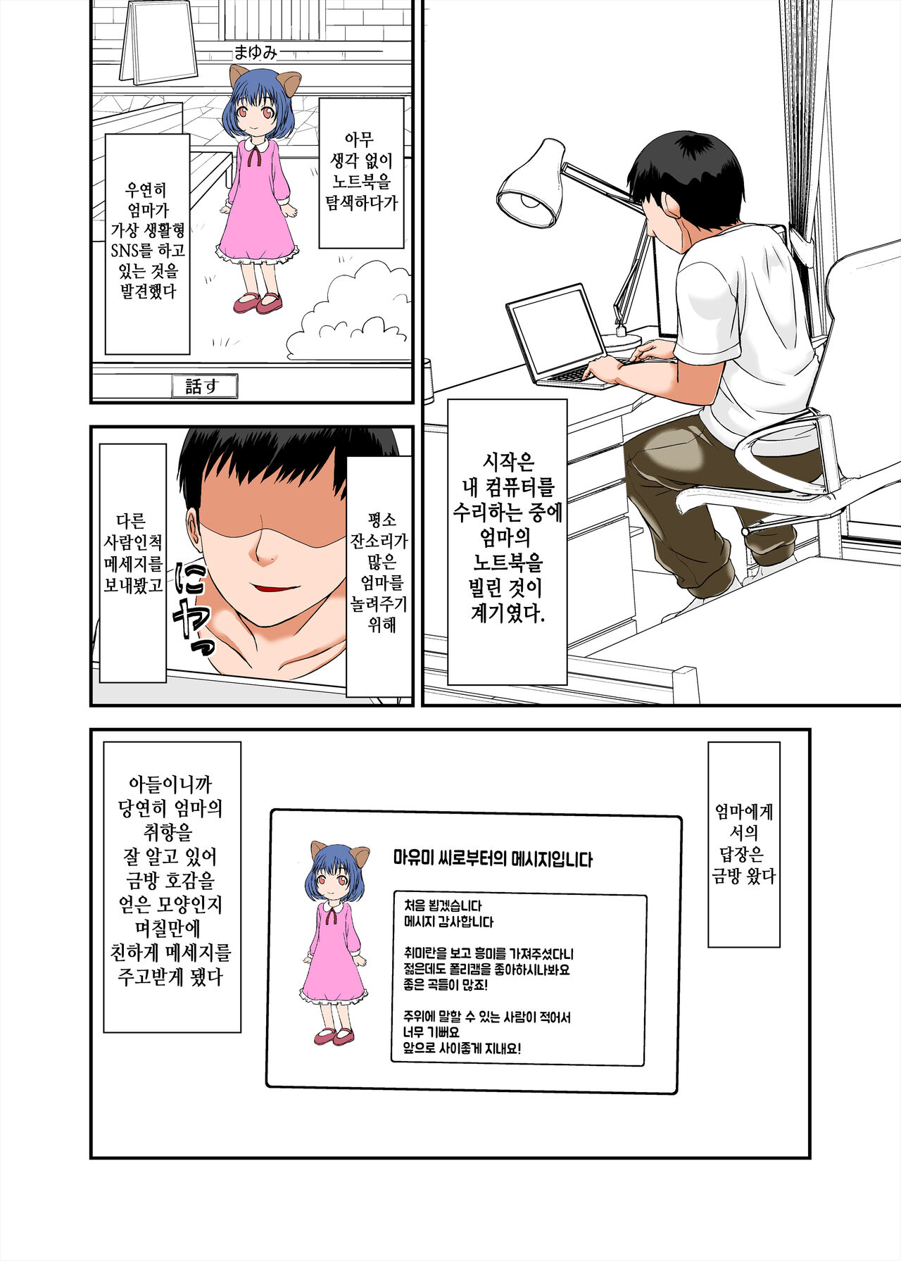 Kaa-san no Yowami o Nigitte SEX Shiyou to Shitara Mechakucha Inran dattaㅣ엄마의 약점을 잡고 SEX하려고 했는데 엄청 음란했다 1 page 2 full