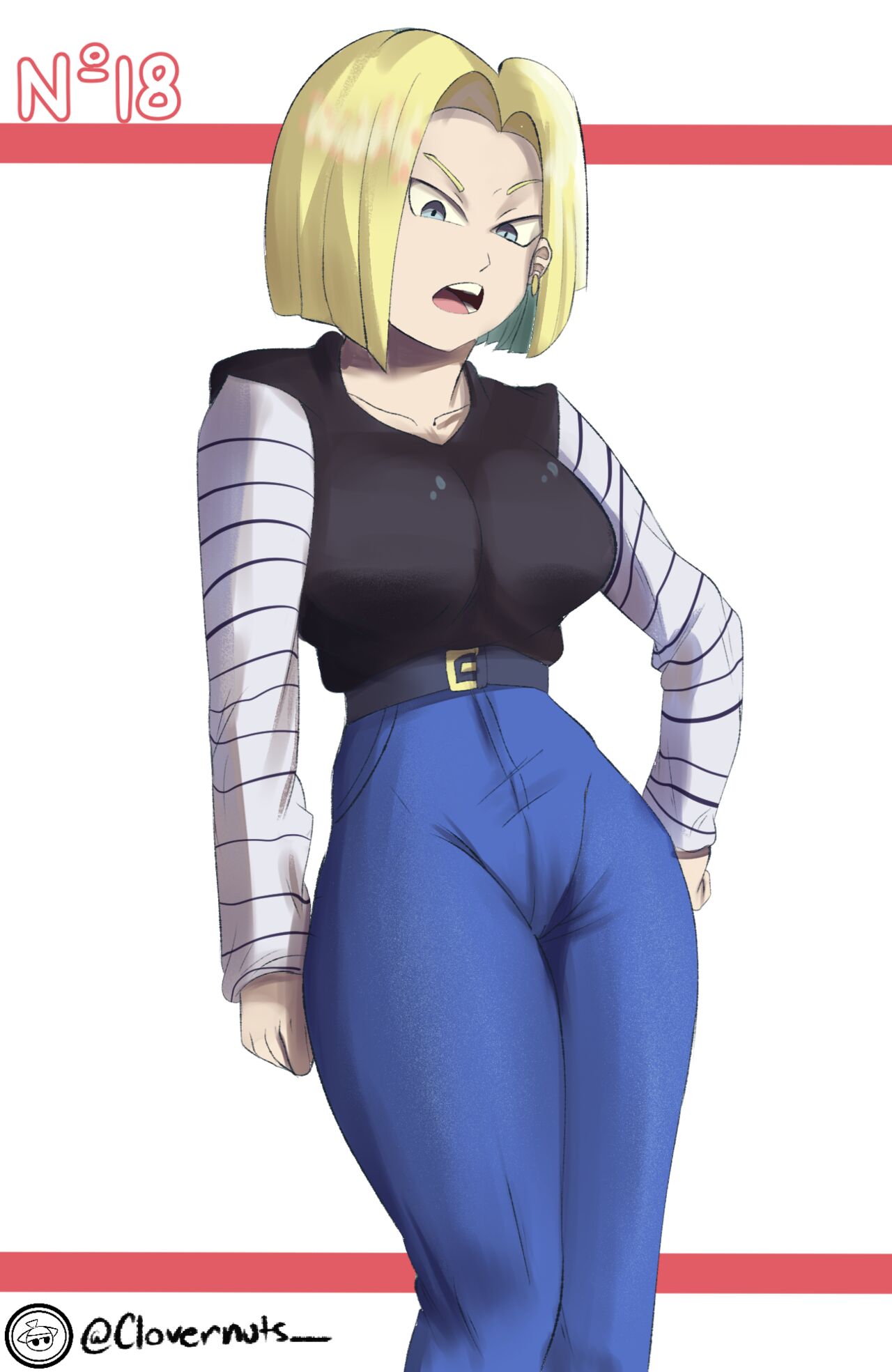 Android 18 Mini comic page 1 full