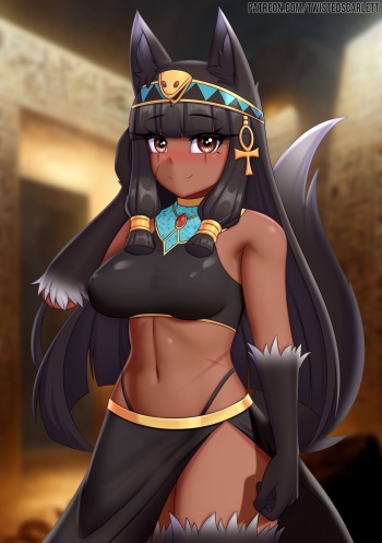 Artist_TwistedScarlett60_Anubis-Monster_Girl_1,000 cover