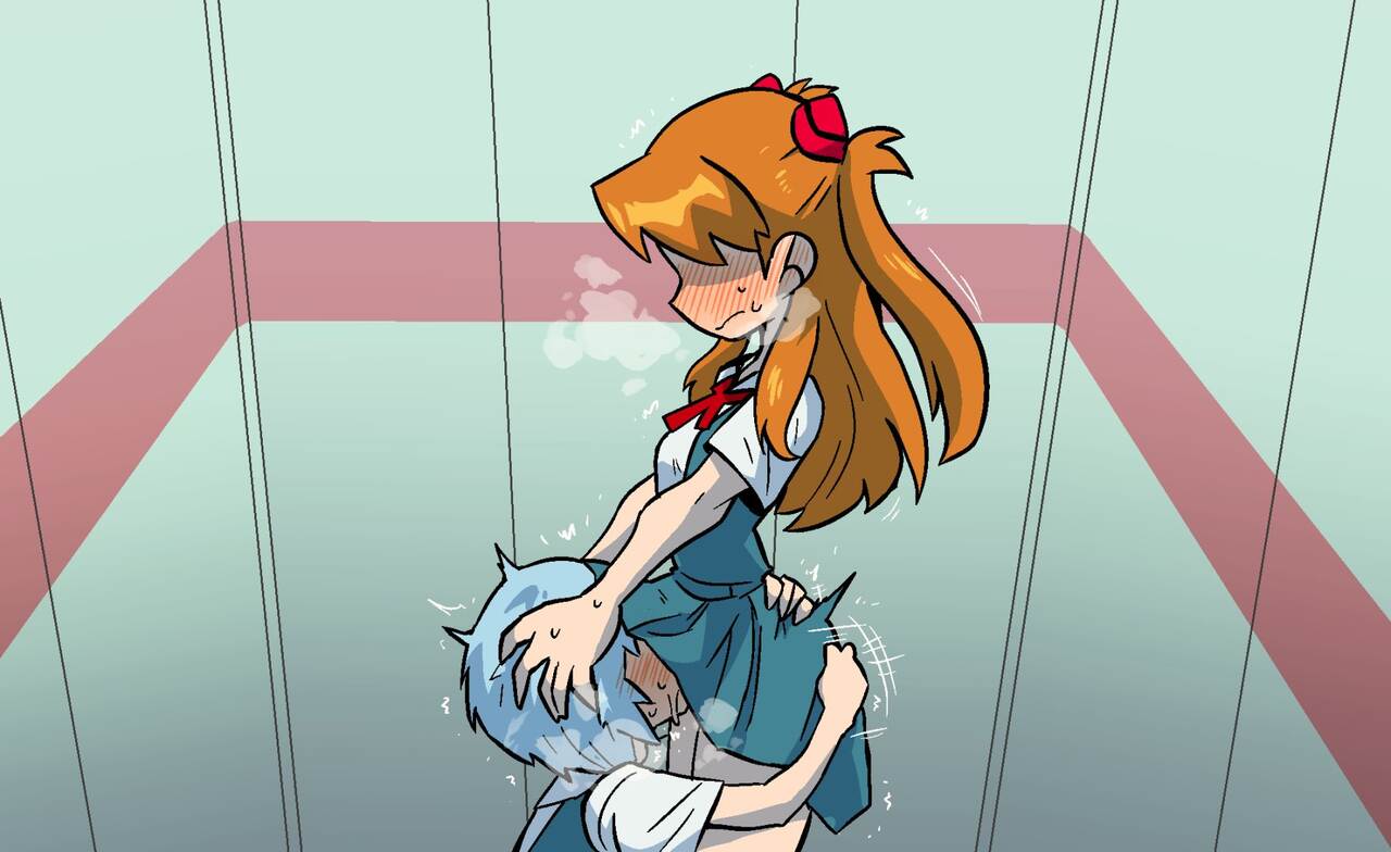 Evangelion Elevator Yuri page 5 full