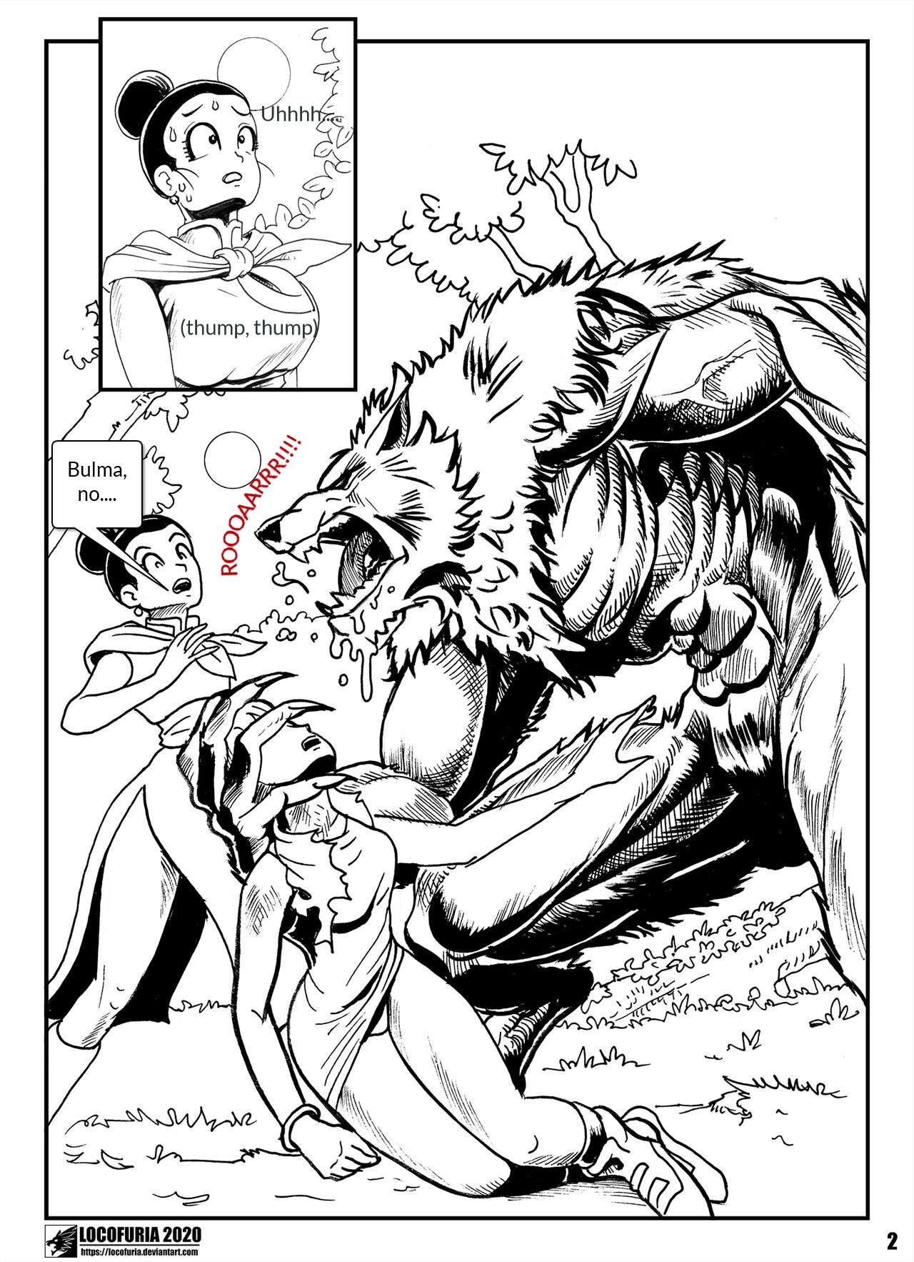 Lycanball with dialogue page 8 full