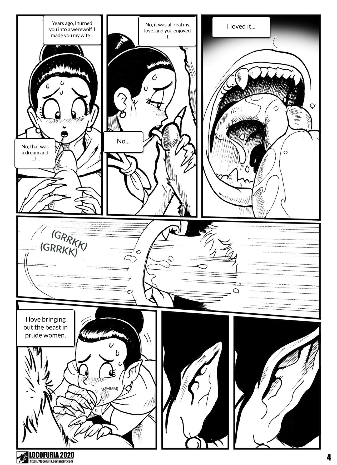 Lycanball with dialogue page 9 full