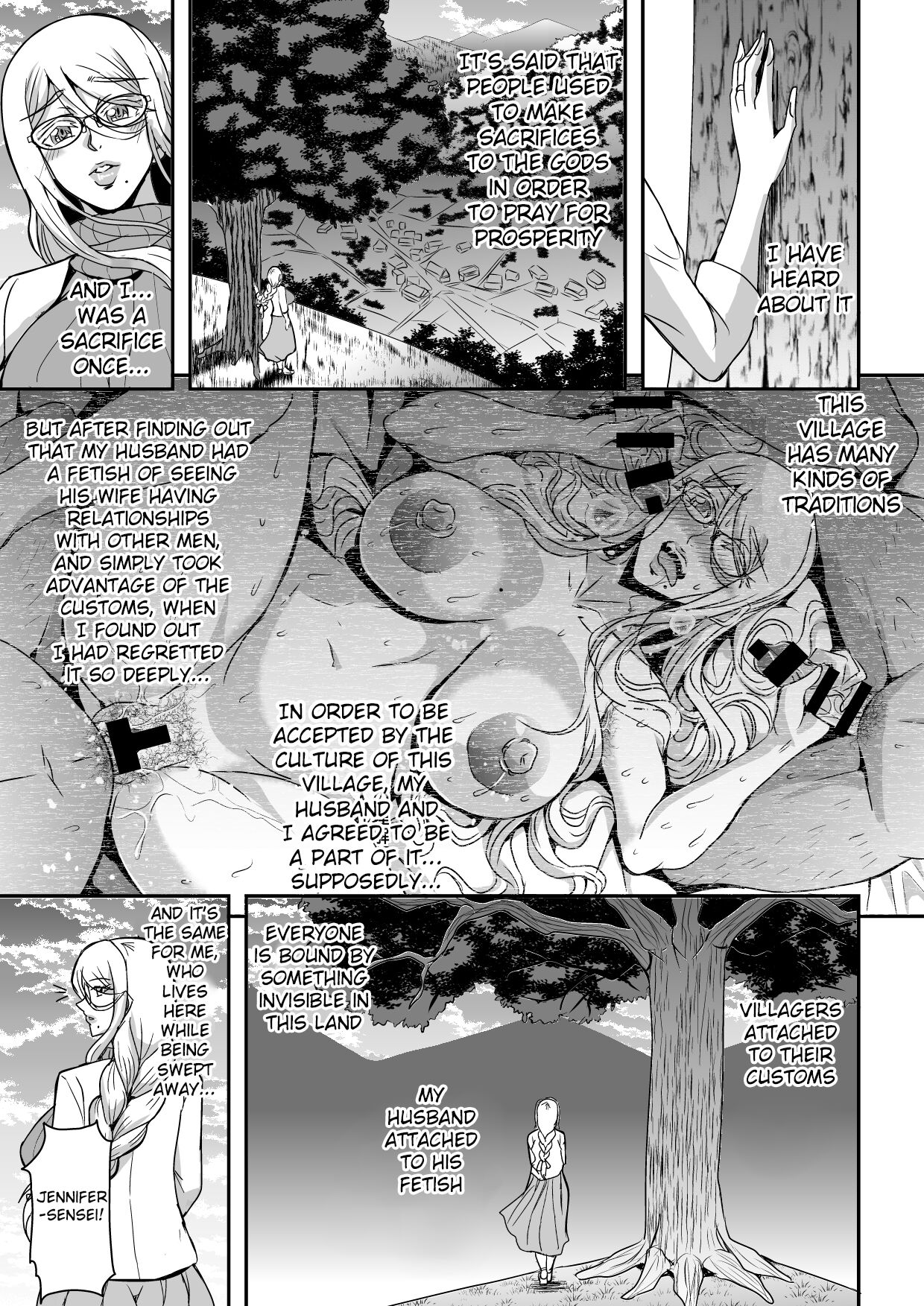 Bakunyuu Hitozuma Kinpatsu Gaikokujin Jokyoushi ga Mura no Inshuu de Kasshoku Shota no Fudeoroshi o Suru Hanashi page 6 full