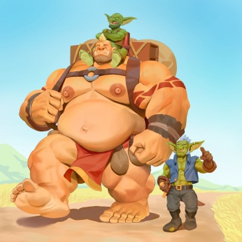 Ogre and Goblin Brothers Having Fun cover