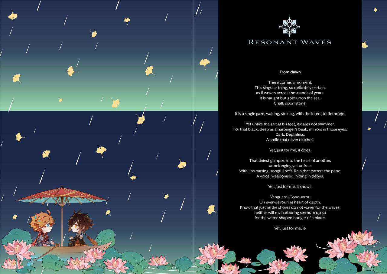 Resonant Zine / Raging Tides zine – Genshin Impact page 2 full
