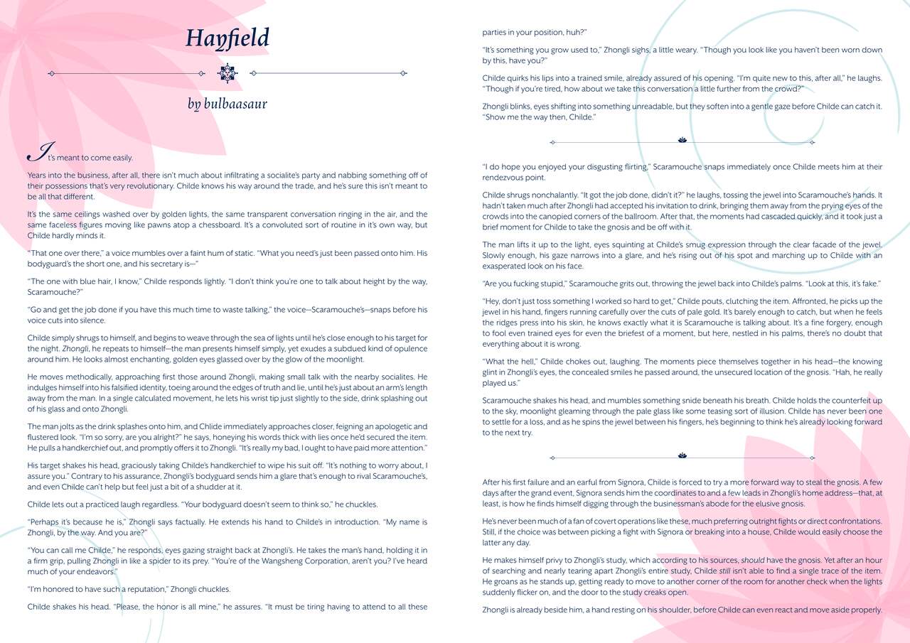 Resonant Zine / Raging Tides zine – Genshin Impact page 7 full