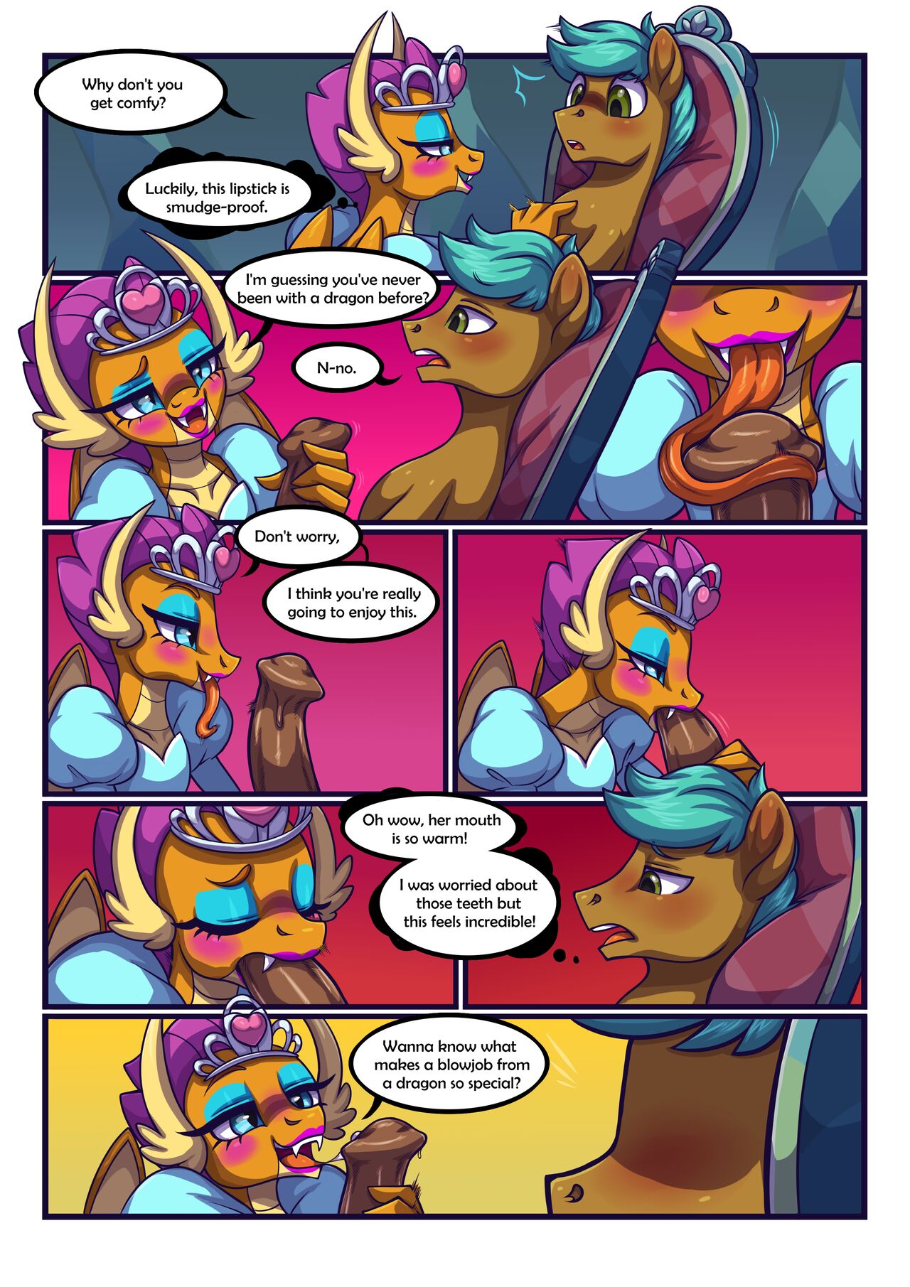 Mathfailure1212's OC x Smolder Comic page 2 full