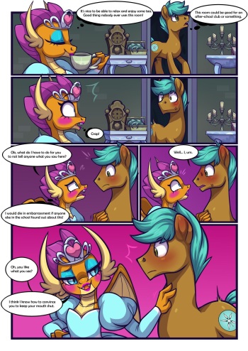 Mathfailure1212's OC x Smolder Comic cover