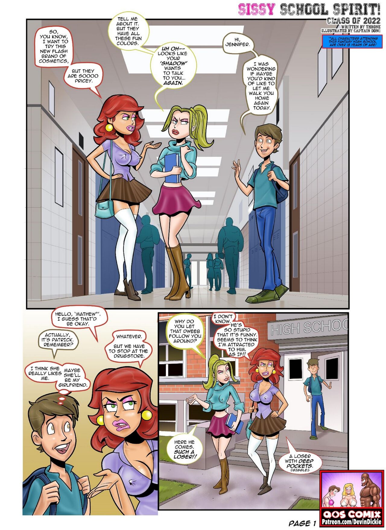 Devin Dickie - Sissy School Spirit page 1 full