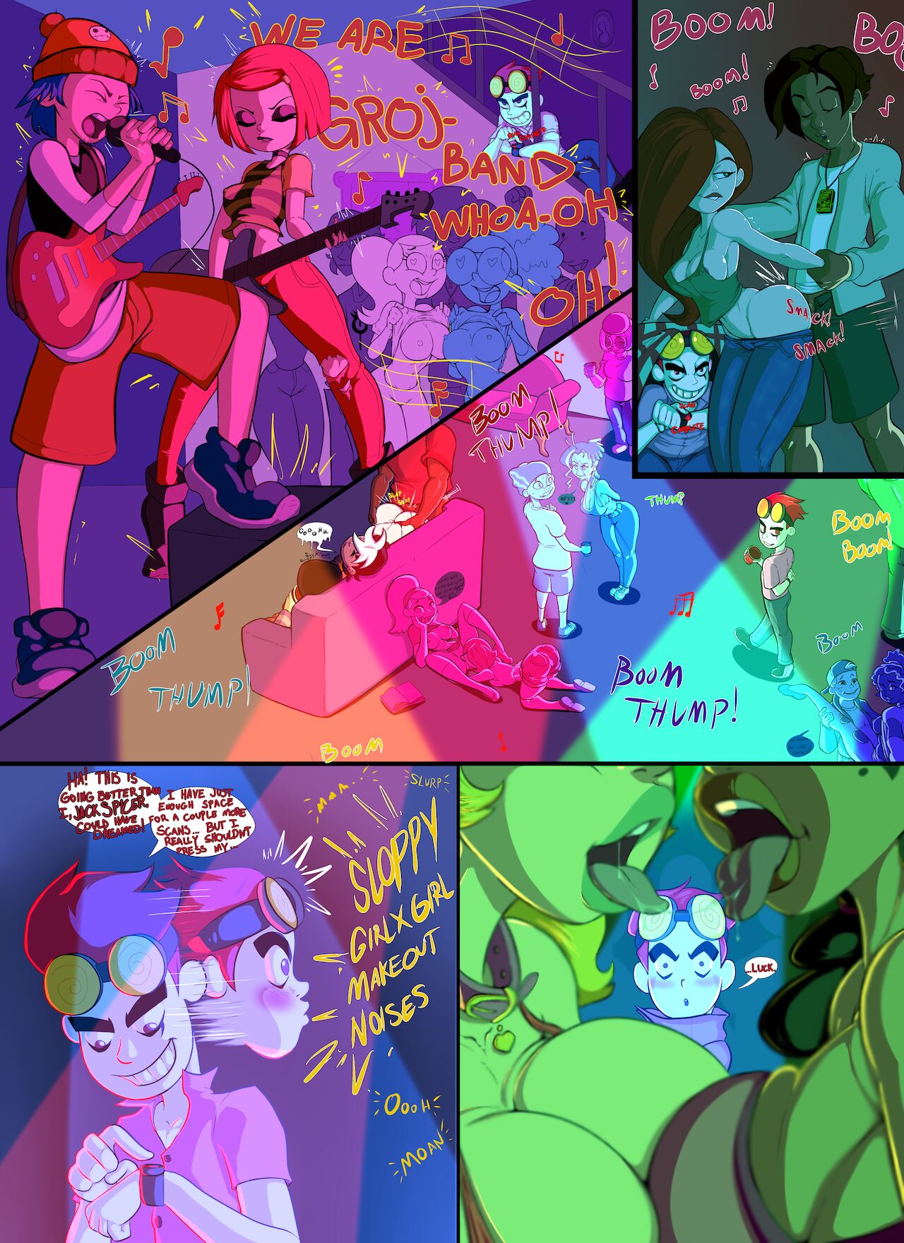 Cartoon College Party page 10 full