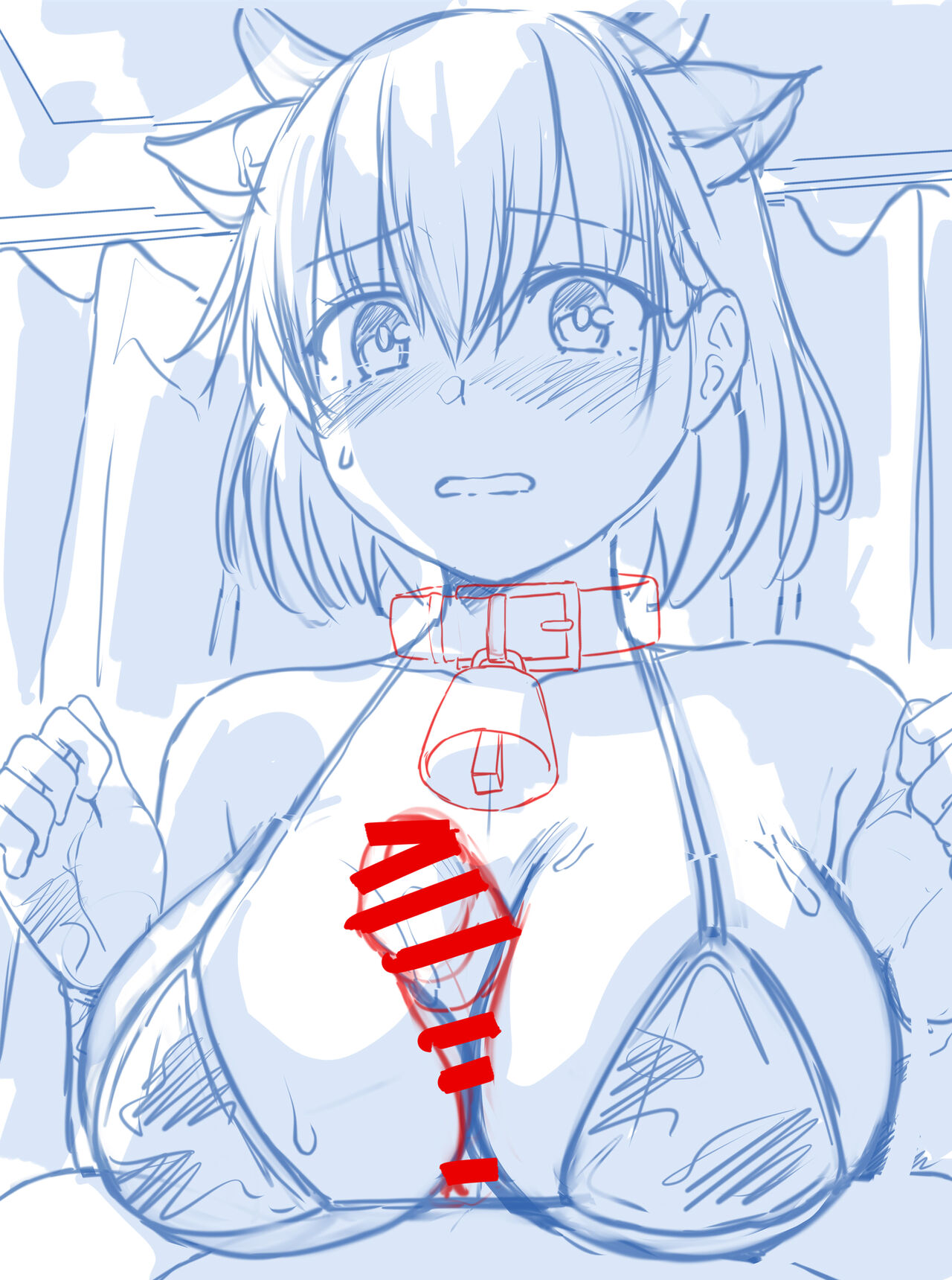 恥ずかしがり屋のナースさんと牛ビキニパイズリ page 5 full