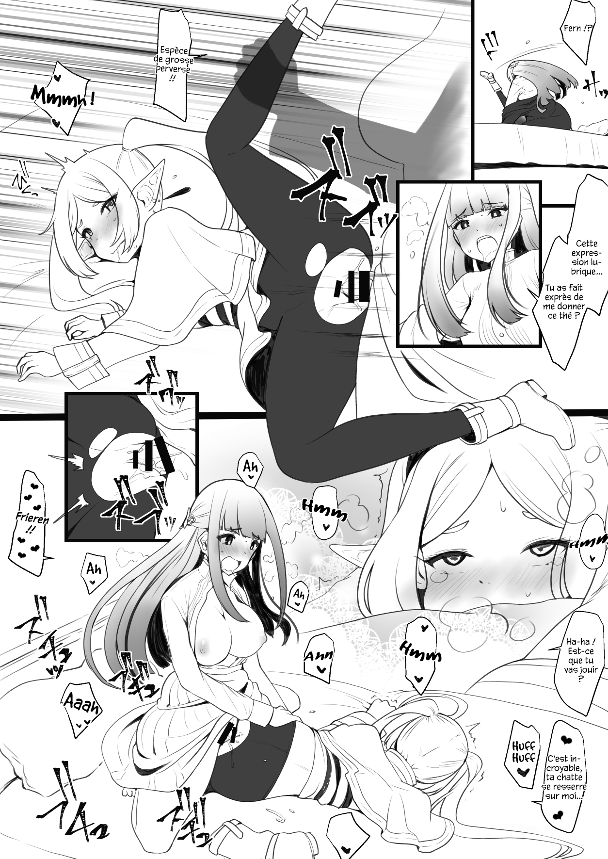 Hen na Ocha Nonde Futanari ni Natta Fern x Frieren page 4 full