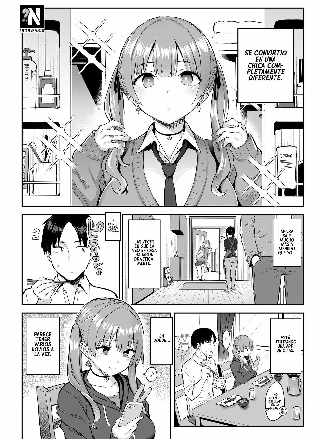 Ichibocchi  Moto InCha no Kyonyuu Yariman Imouto ga Erosugite, Onii-chan wa Mou...!! 1-3 | ¡¡Mi Hermanita Quien era una Comelibros se Convirtió en una Puta de grandes Tetas...!! 1-3 page 5 full