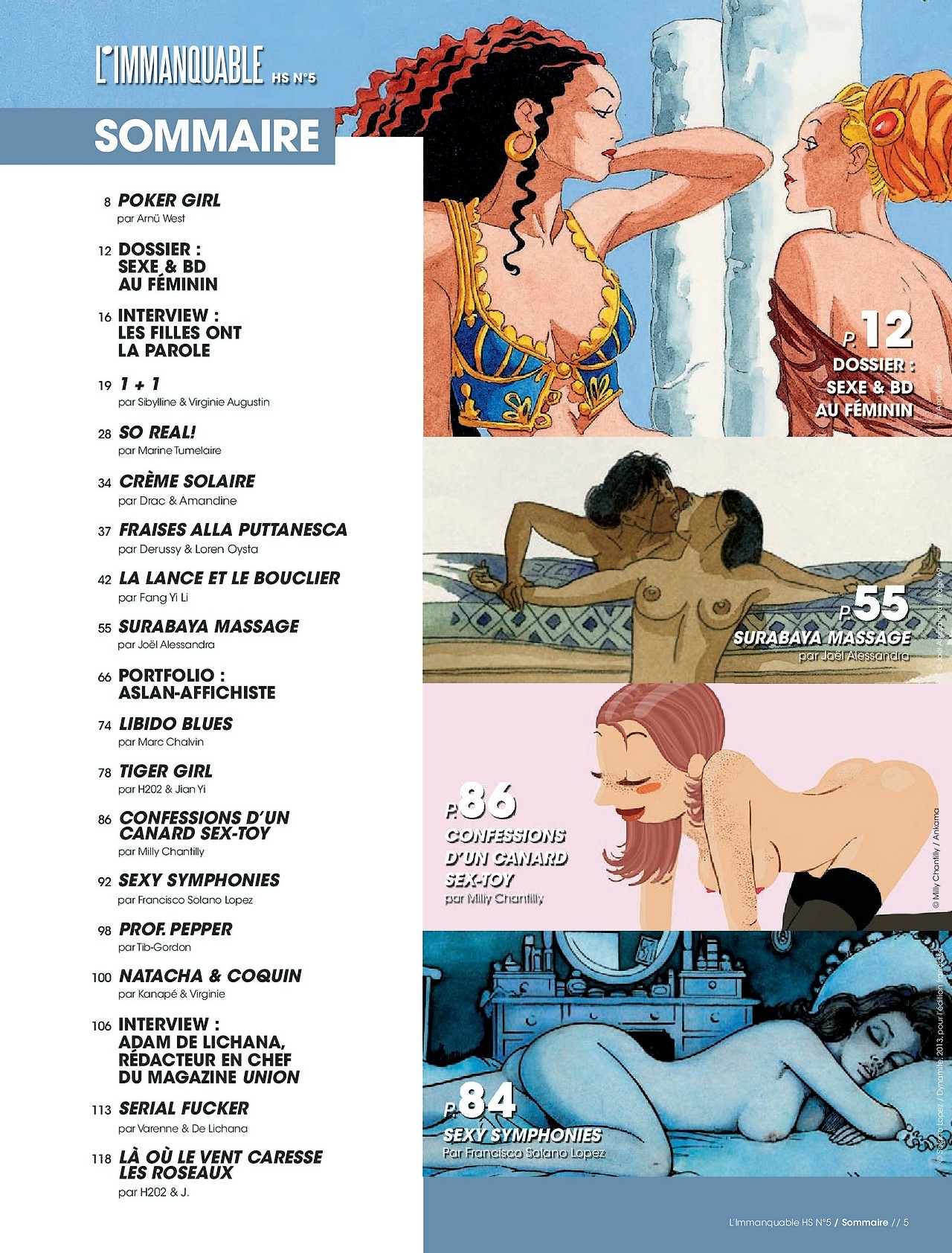 L'immanquable - HS05 - Sexe et bd au féminin - Février 2013 - French page 5 full