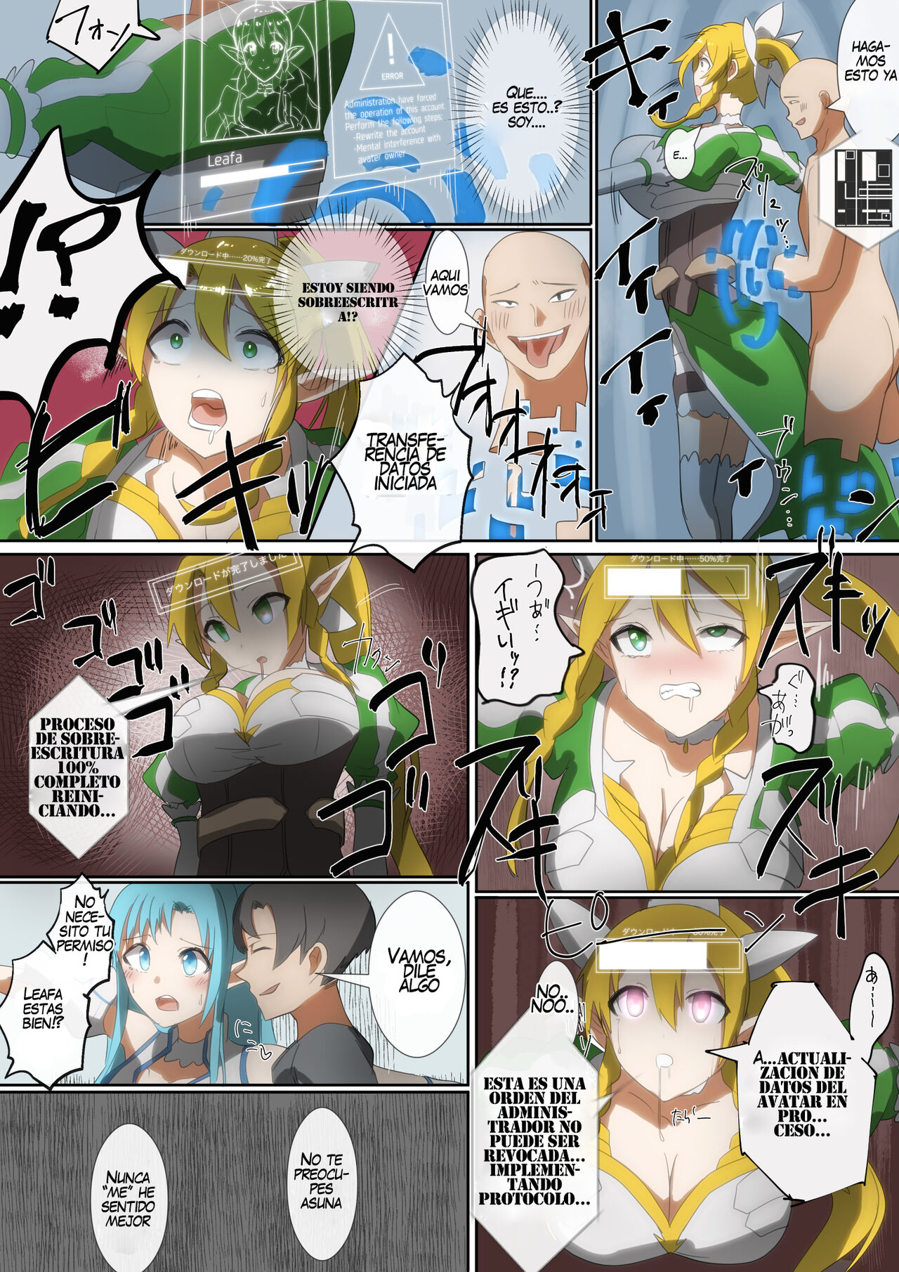 SAO Asuna &amp; Leafa Account Nottori page 3 full