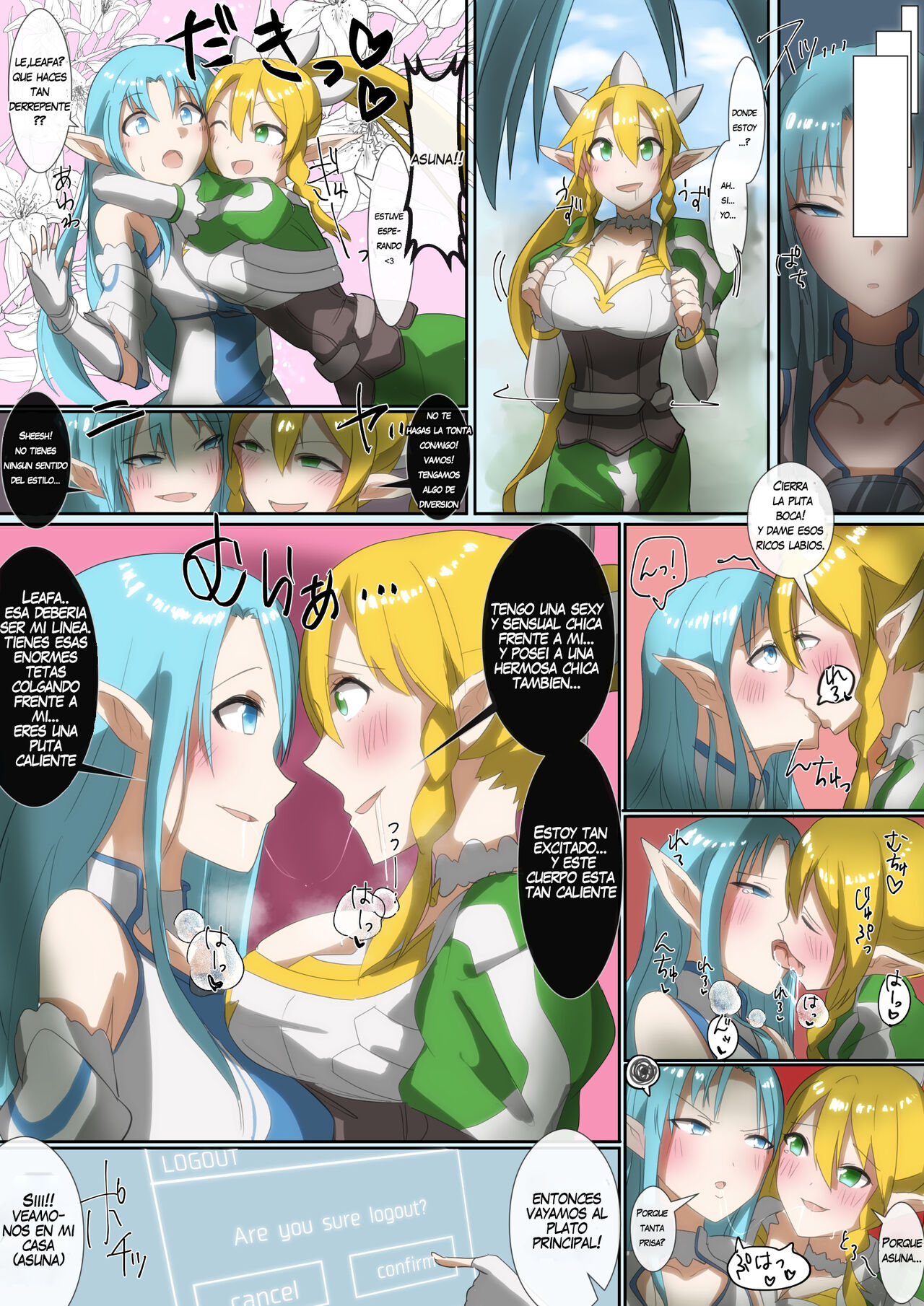 SAO Asuna &amp; Leafa Account Nottori page 6 full
