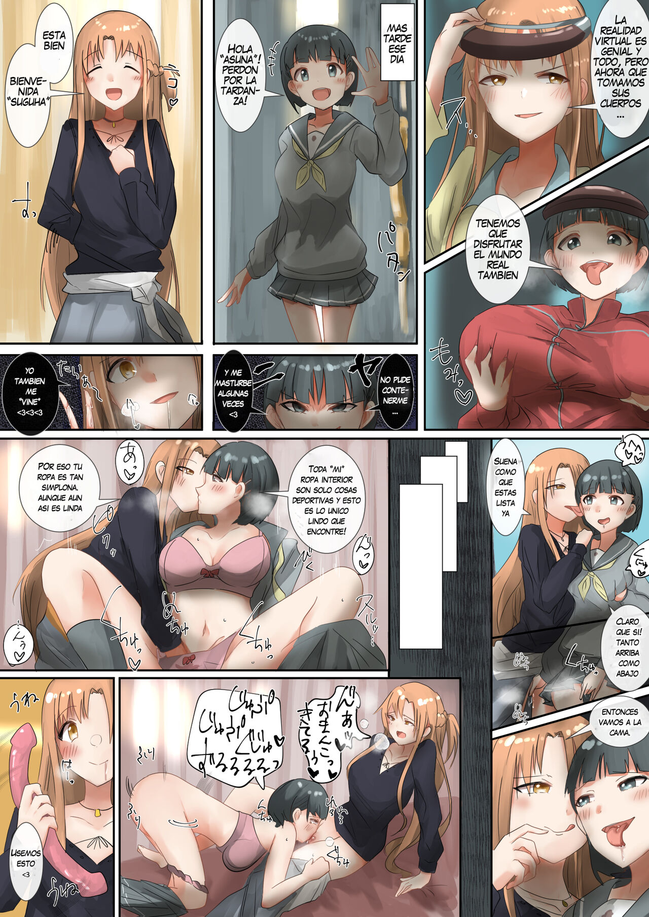 SAO Asuna &amp; Leafa Account Nottori page 7 full