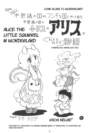 Fushigi no Kuni no Shou-Risu no Alice | Alice the Little Squirrel in Wonderland cover