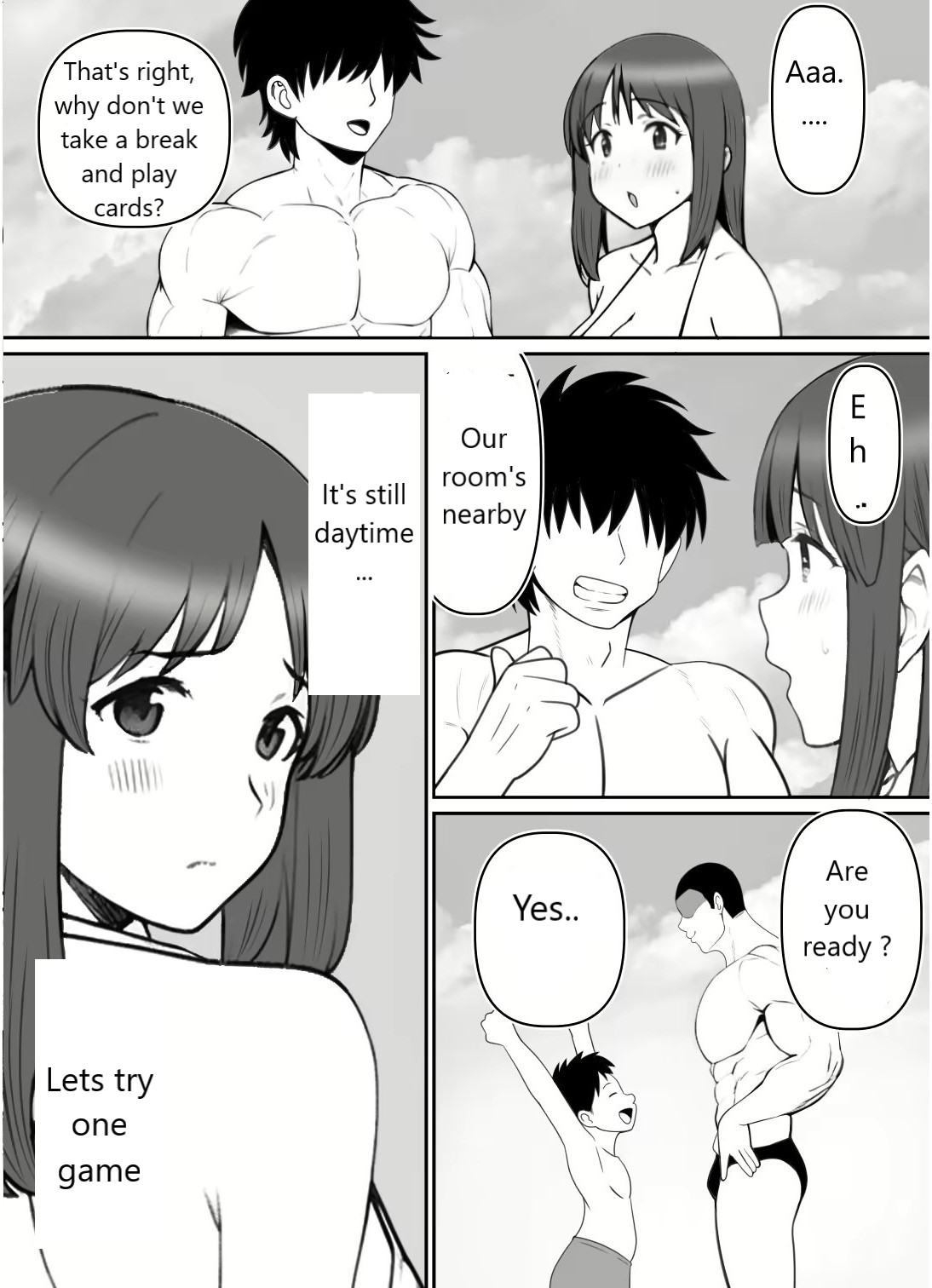 Haha ⇒ umi ⇒ Nanpa ⇒ Rankou ⇒ Nikuana. Haha, Ochiru. page 10 full