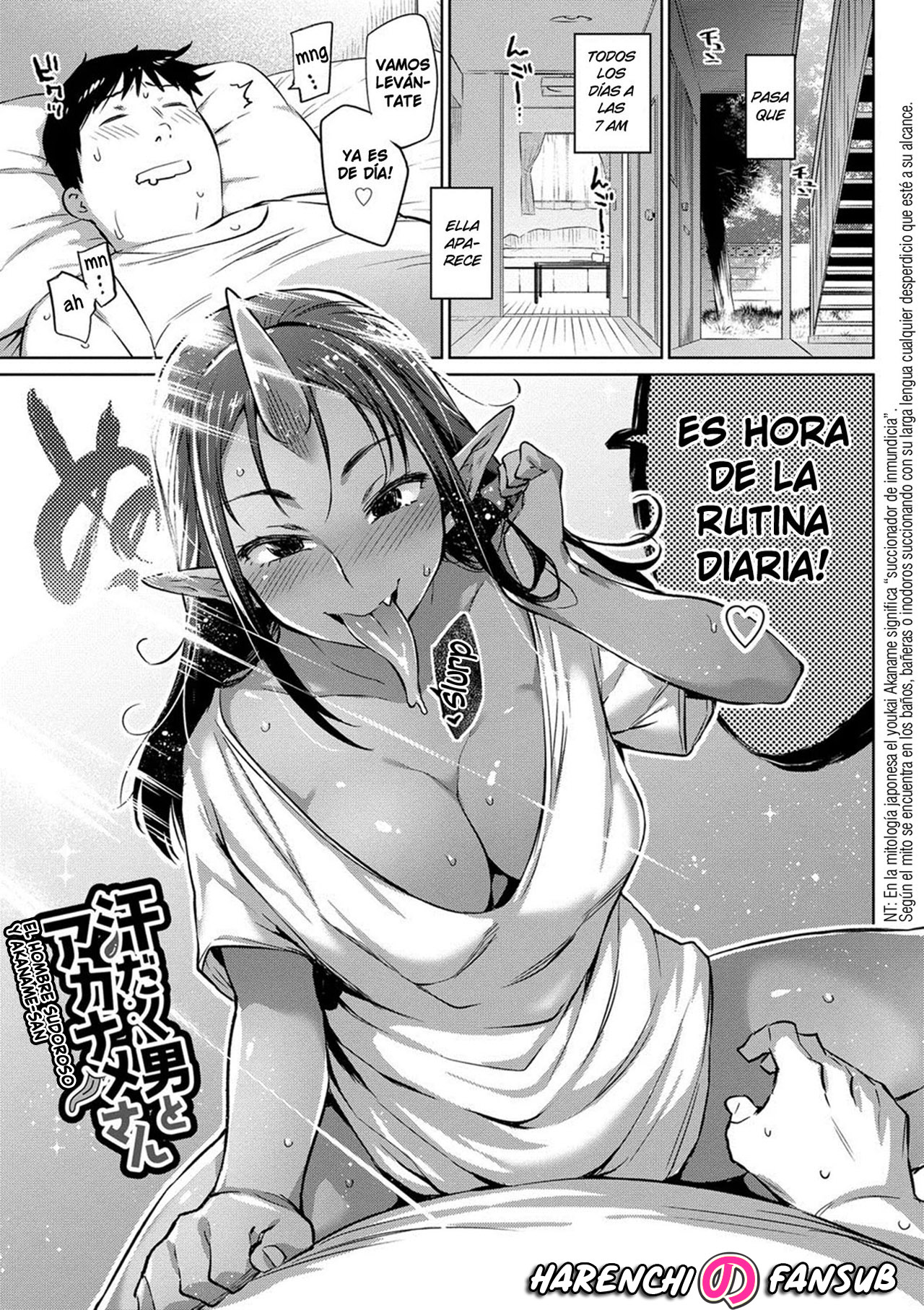 Asedaku Otoko to Akaname-san | El Hombre Sudoroso Y Akaname-san page 1 full