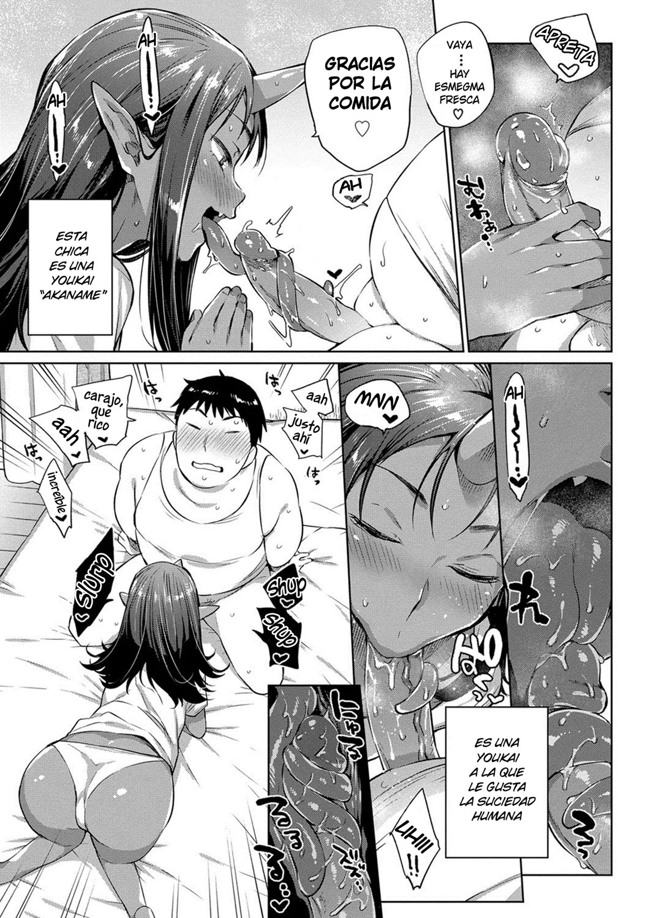 Asedaku Otoko to Akaname-san | El Hombre Sudoroso Y Akaname-san page 3 full