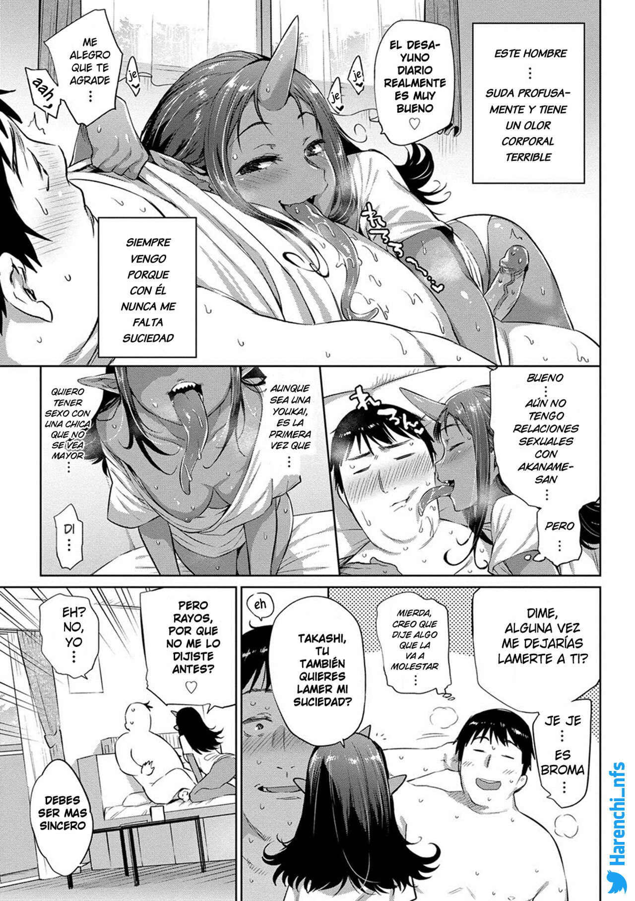 Asedaku Otoko to Akaname-san | El Hombre Sudoroso Y Akaname-san page 5 full