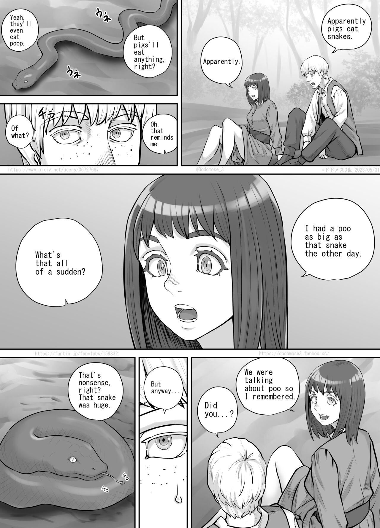 何気ない会話から女友達にうんこしているところを見せてもらえることになった話（English Version） page 2 full