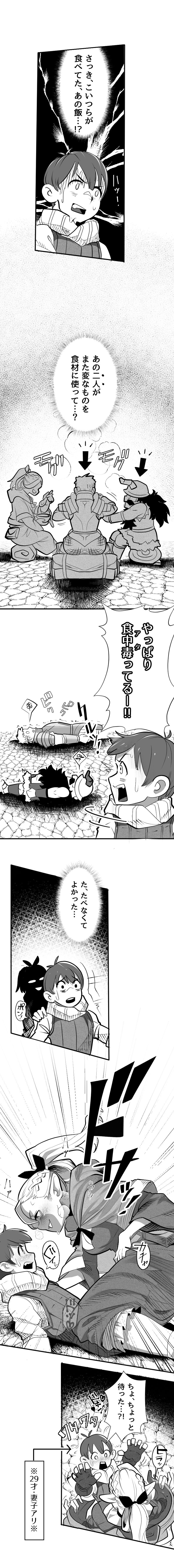 Dungeon de nazo meshi o tabete kara, yousu ga okashii uchi no Elf page 3 full