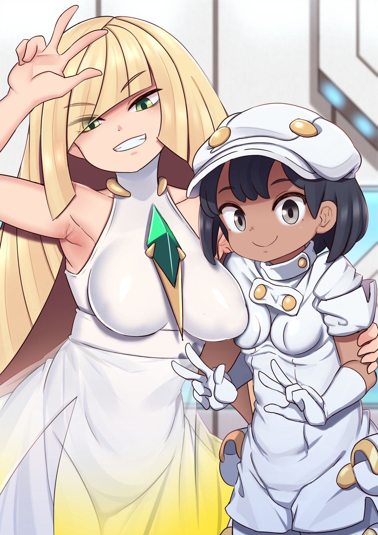 Lusamine-san to Aether Zaidan Shokuin-chan page 1 full