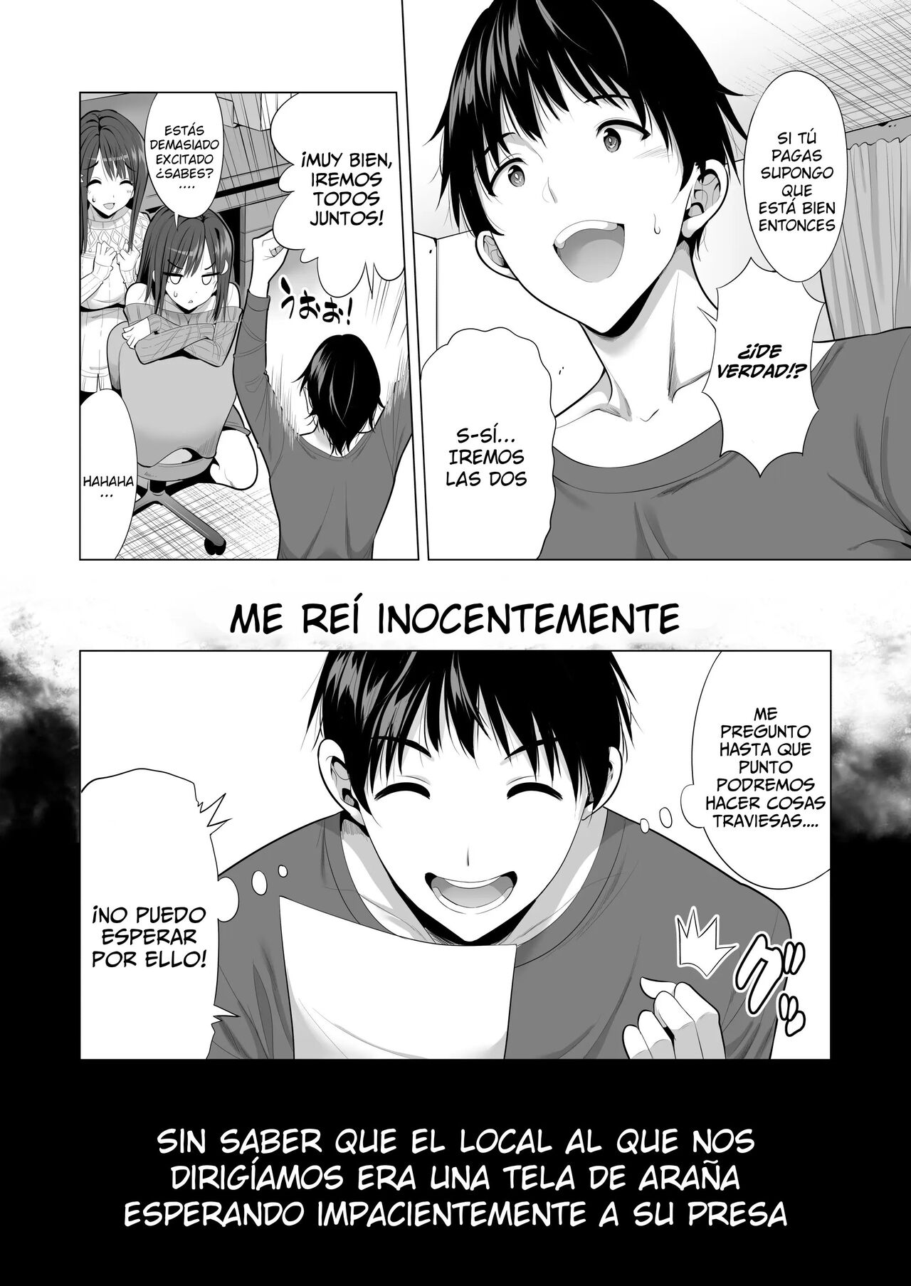 Kumo no Su ni Torawareta Ore no Kanojo-tachi | El Día En Que Mis Novias Fueron Atrapadas En Una Tela De Araña page 3 full