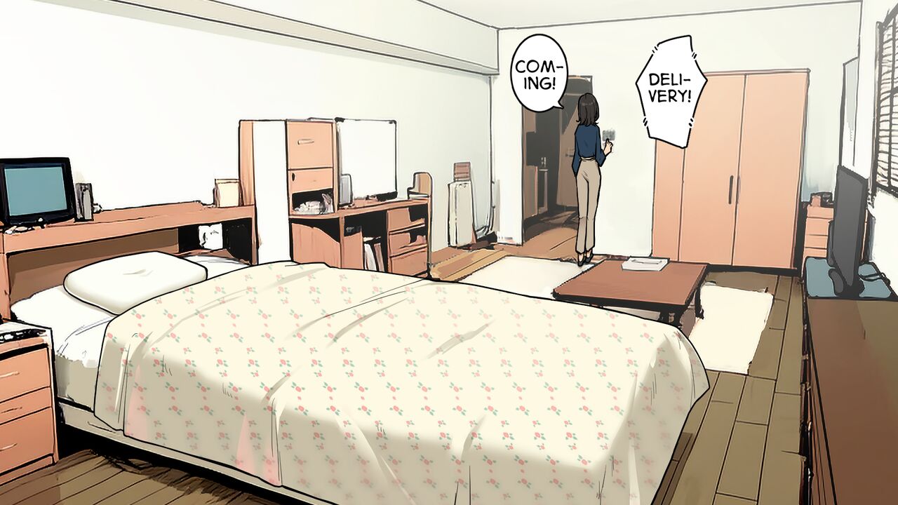 Takuhaibin no Uketorikata ga Dandan Darashinaku Natte Iku OL-chan  | A Woman Whose Greetings to the Delivery Man Gradually Get Sloppier page 6 full