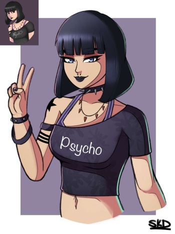 Goth Girl Evelynn cover