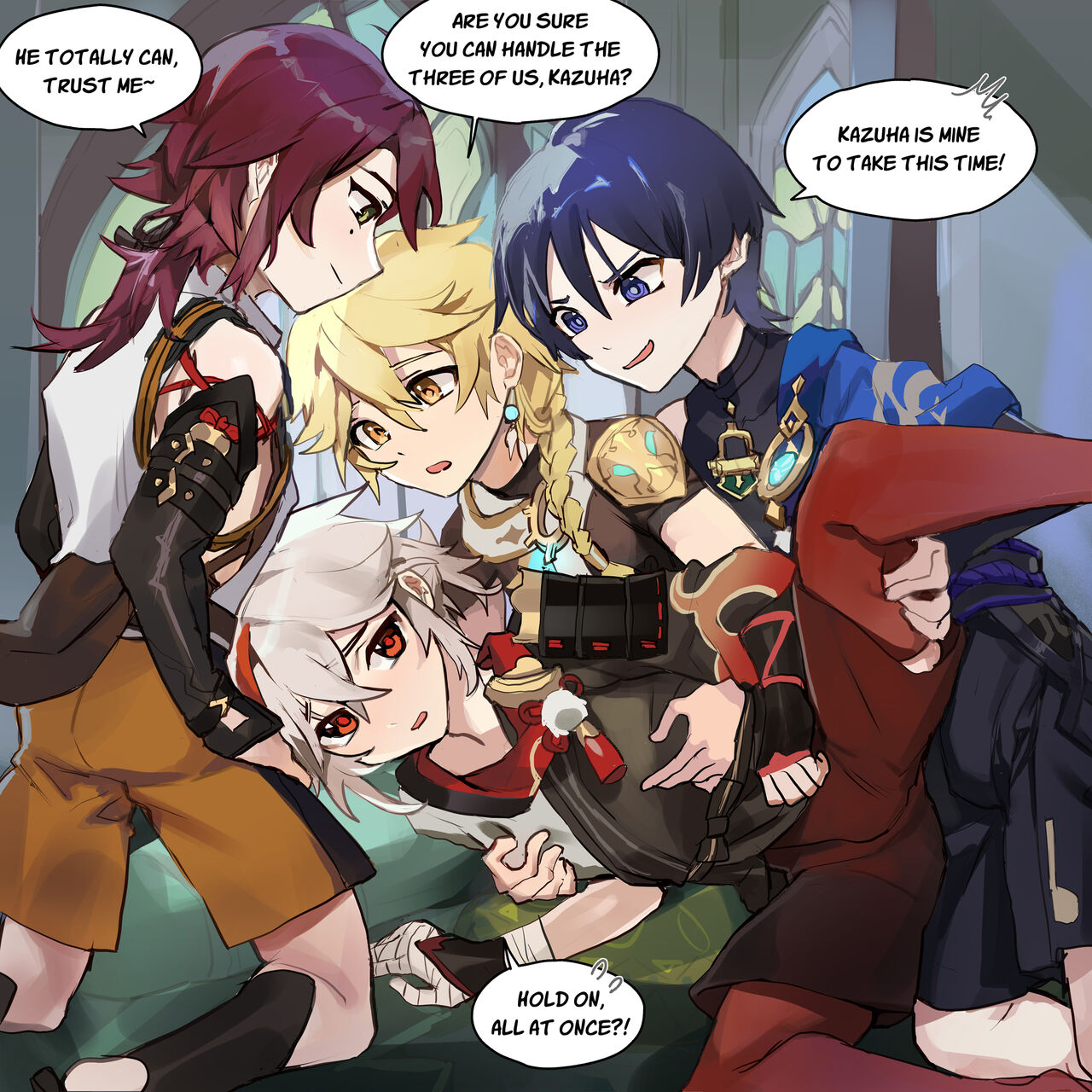 Aether's Inazuma Anemo Boys Adventure in Sumeru page 1 full