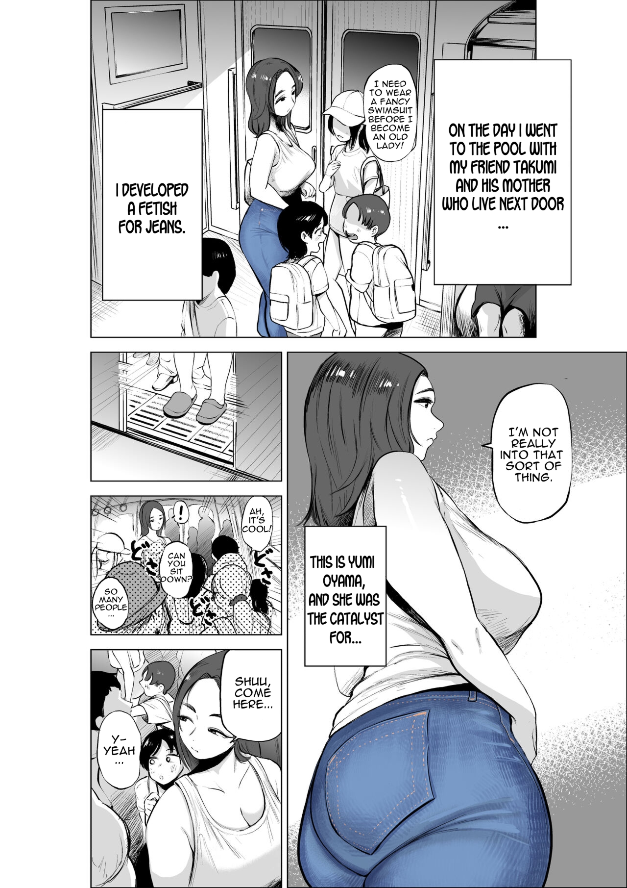 Jeans wa Iteru Kowakute Nigate dakedo Megutai na Tomodachi no Okaa-san page 2 full