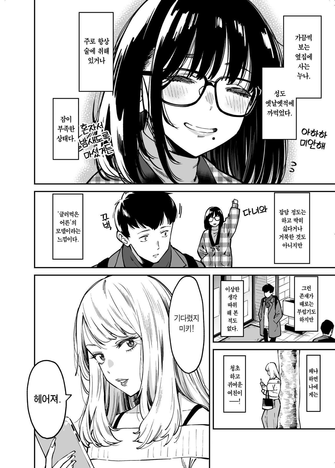 Otonari no Darashina Onee-san ni Nagusamerareru Hanashi | 옆집에 사는 칠칠찮은 누나가 위로해주는 이야기 page 3 full