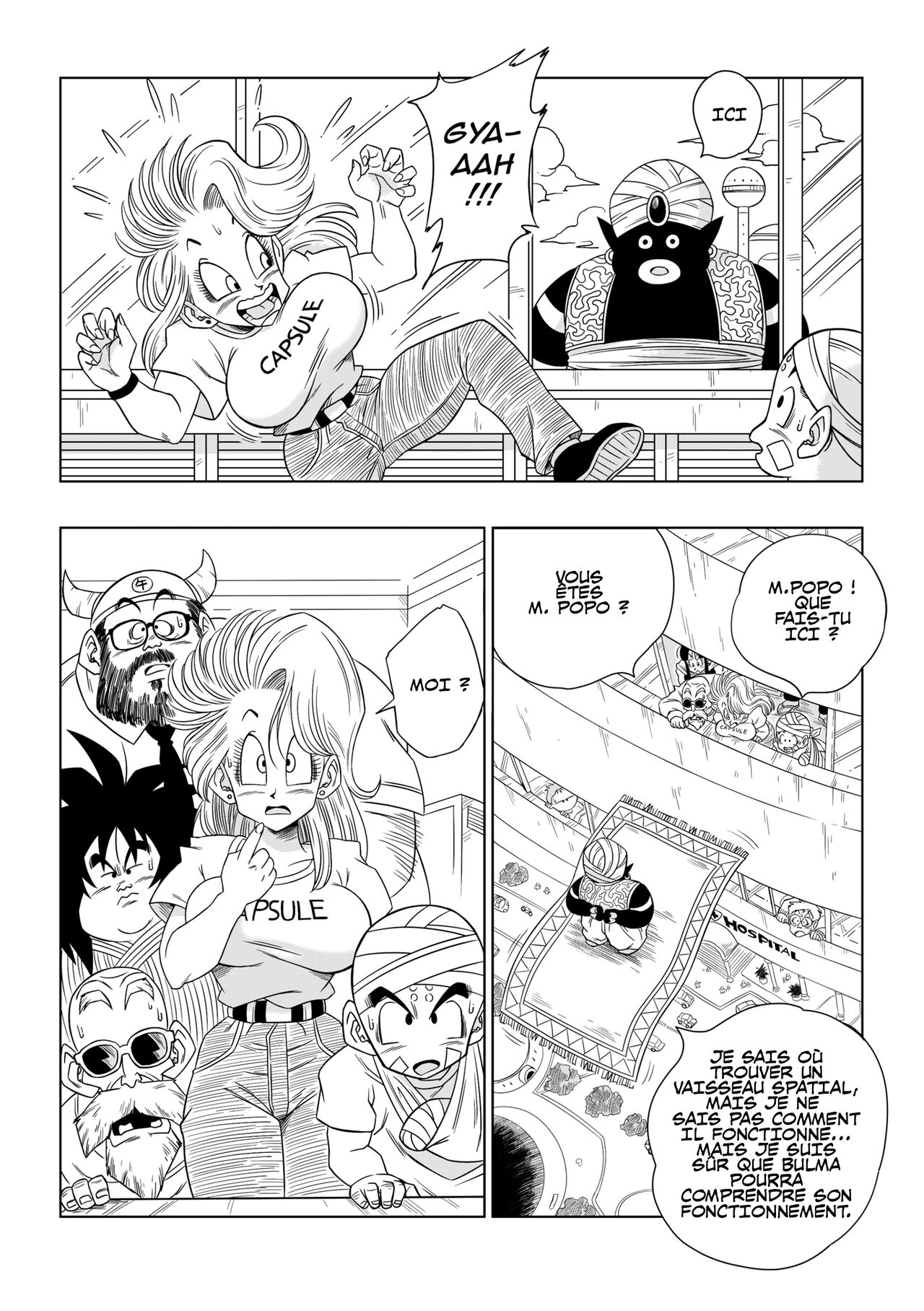 Bulma et M. Popo dans le vaisseau de dieu page 3 full