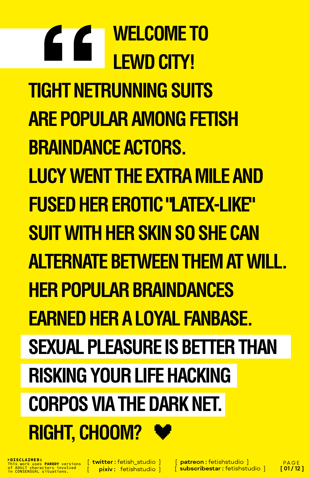 LUCY EDGERUNNERS | LATEX ENCASEMENT | BRAINDANCE VIBRATORS page 2 full