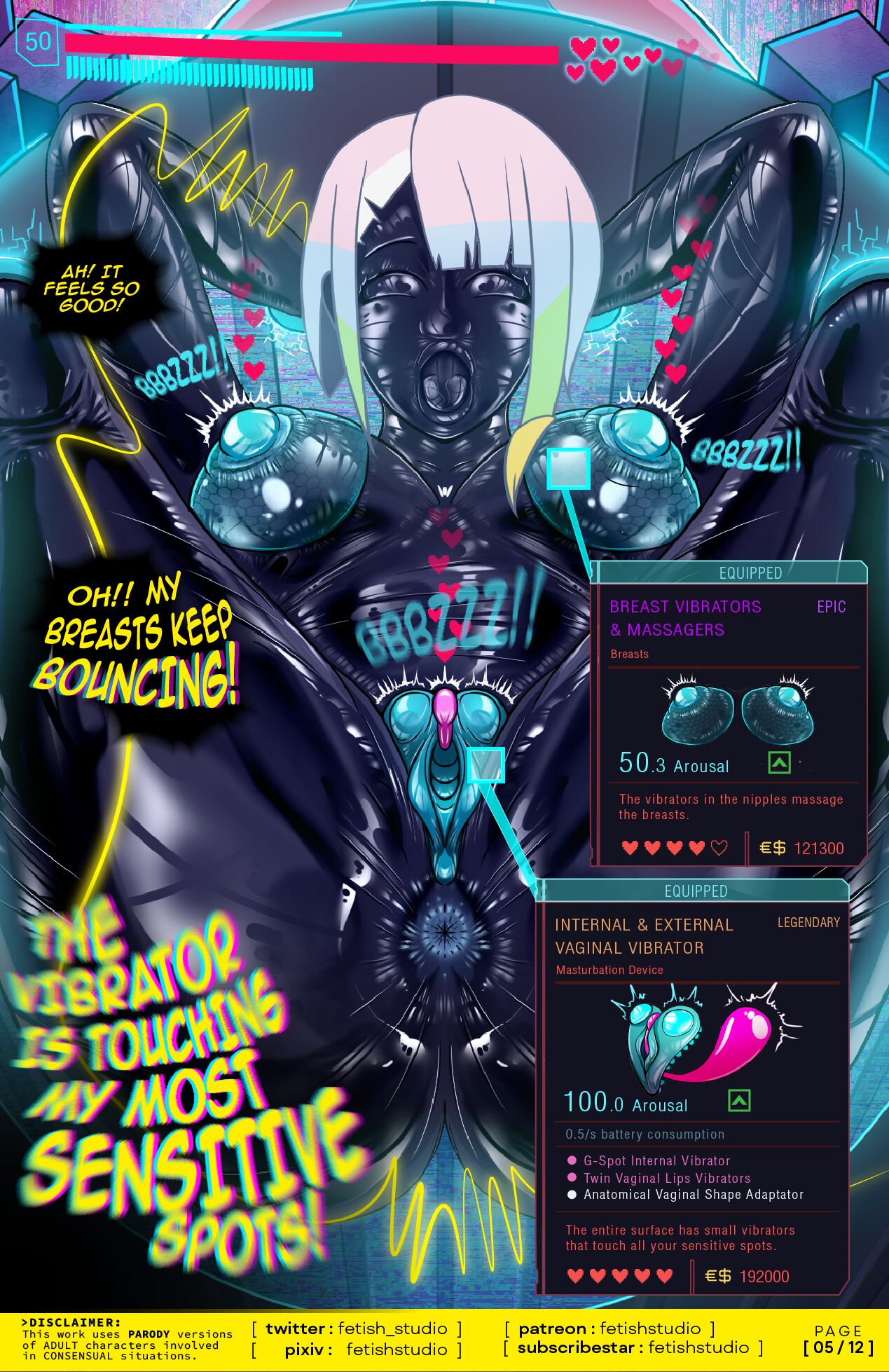 LUCY EDGERUNNERS | LATEX ENCASEMENT | BRAINDANCE VIBRATORS page 6 full