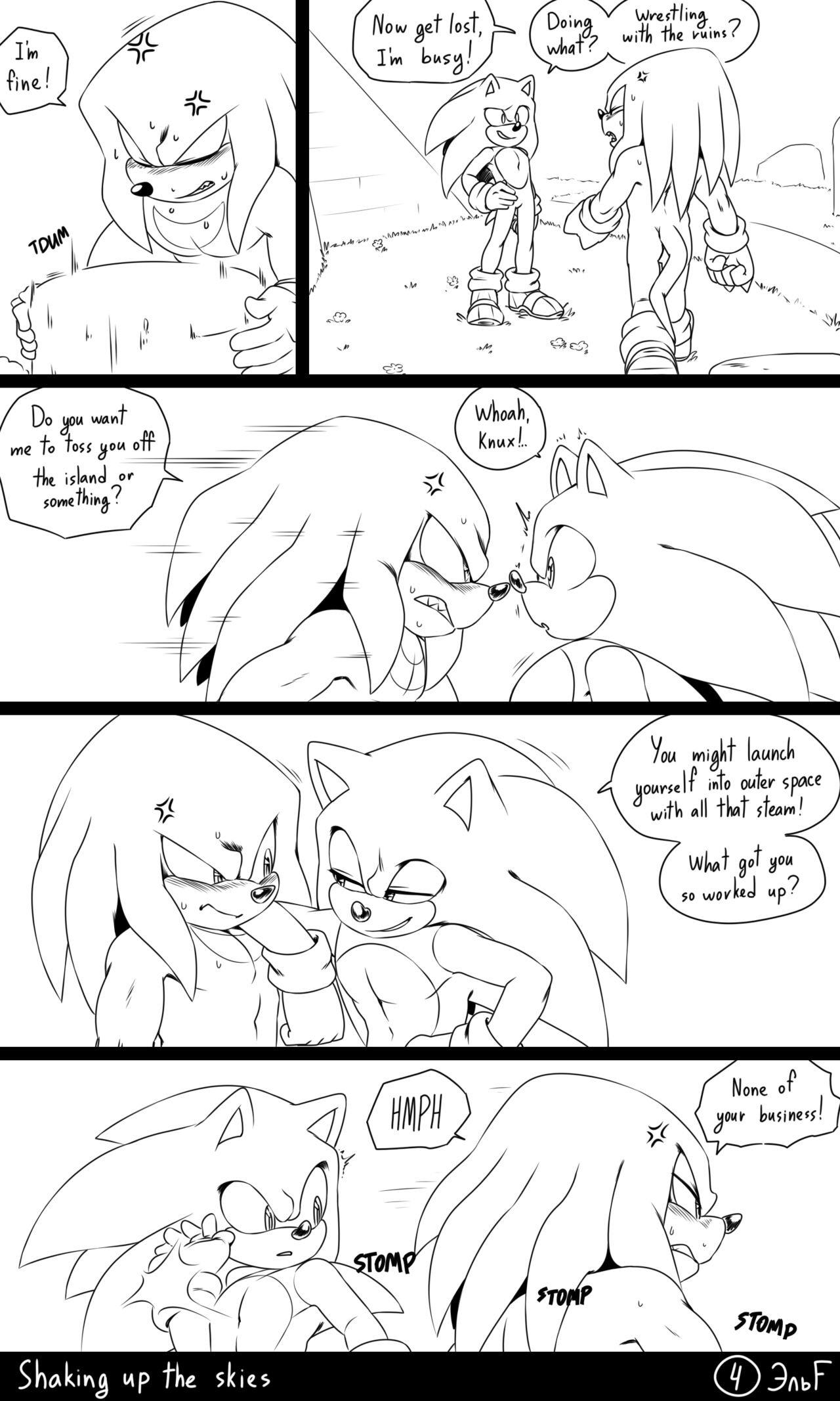 Shaking Up The Skies: Sonknux Comic page 5 full