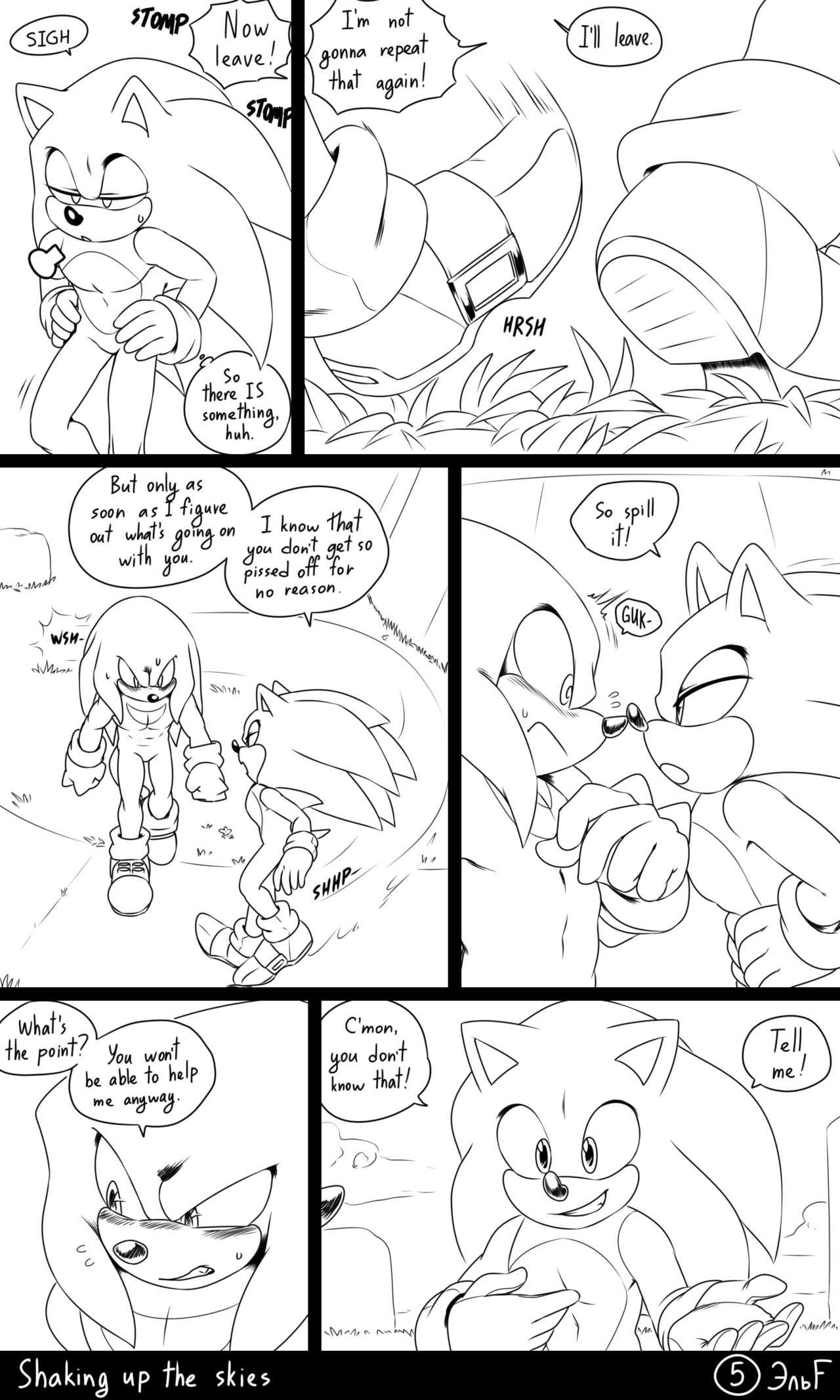 Shaking Up The Skies: Sonknux Comic page 6 full