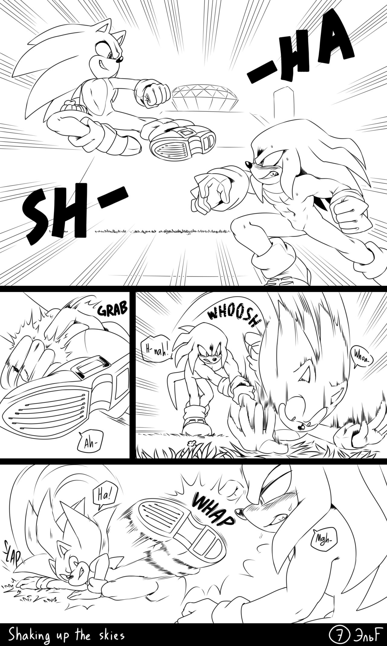 Shaking Up The Skies: Sonknux Comic page 8 full